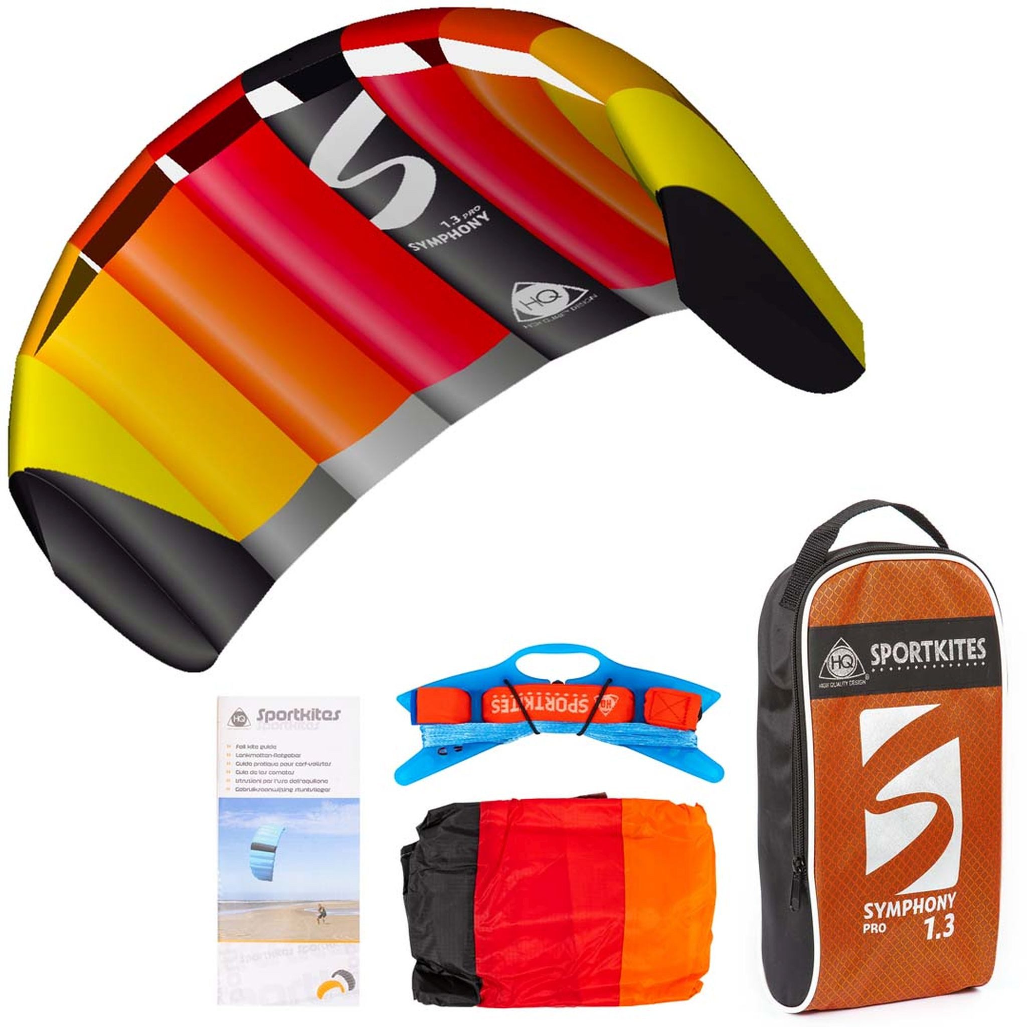 HQ Flug-Drache HQ Lenkdrachen Symphony Pro 1.3 Rainbow R2F