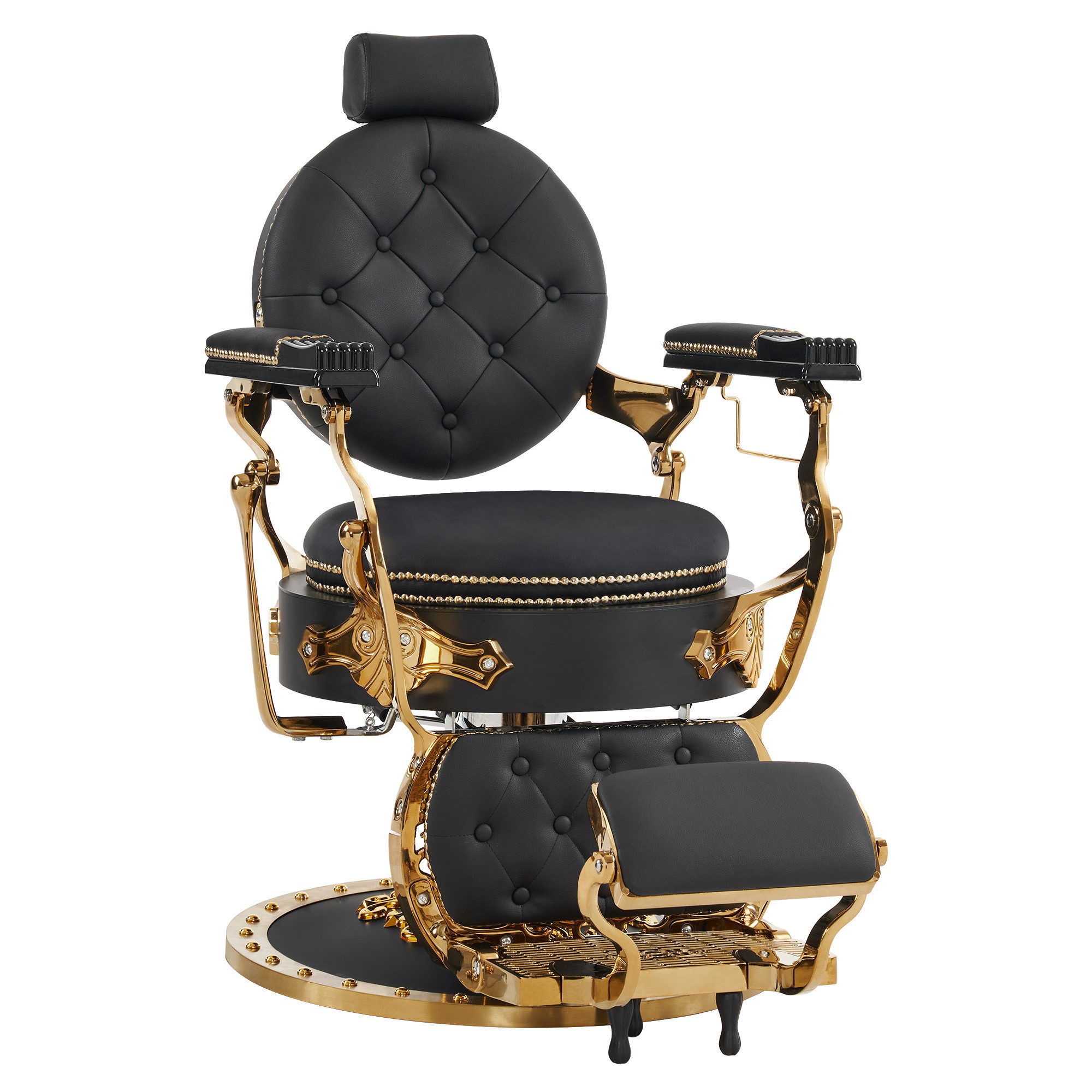 Barberpub Stuhl Barberpub Friseurstuhl Barberstuhl Kippbar Retro, 8688, Drehbar & Höhenverstellbar