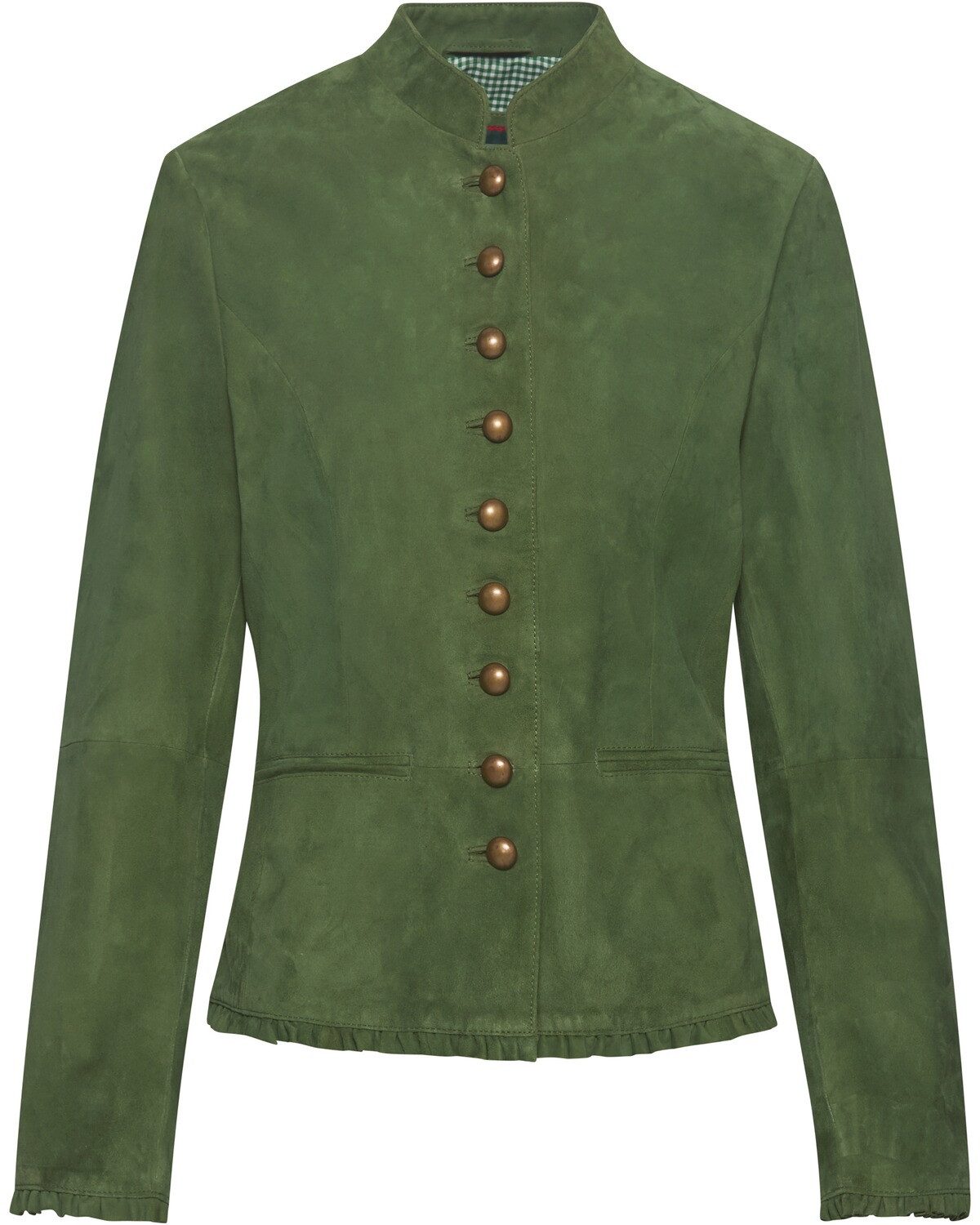 Reitmayer Trachtenjanker Lederjacke mit Rüschen