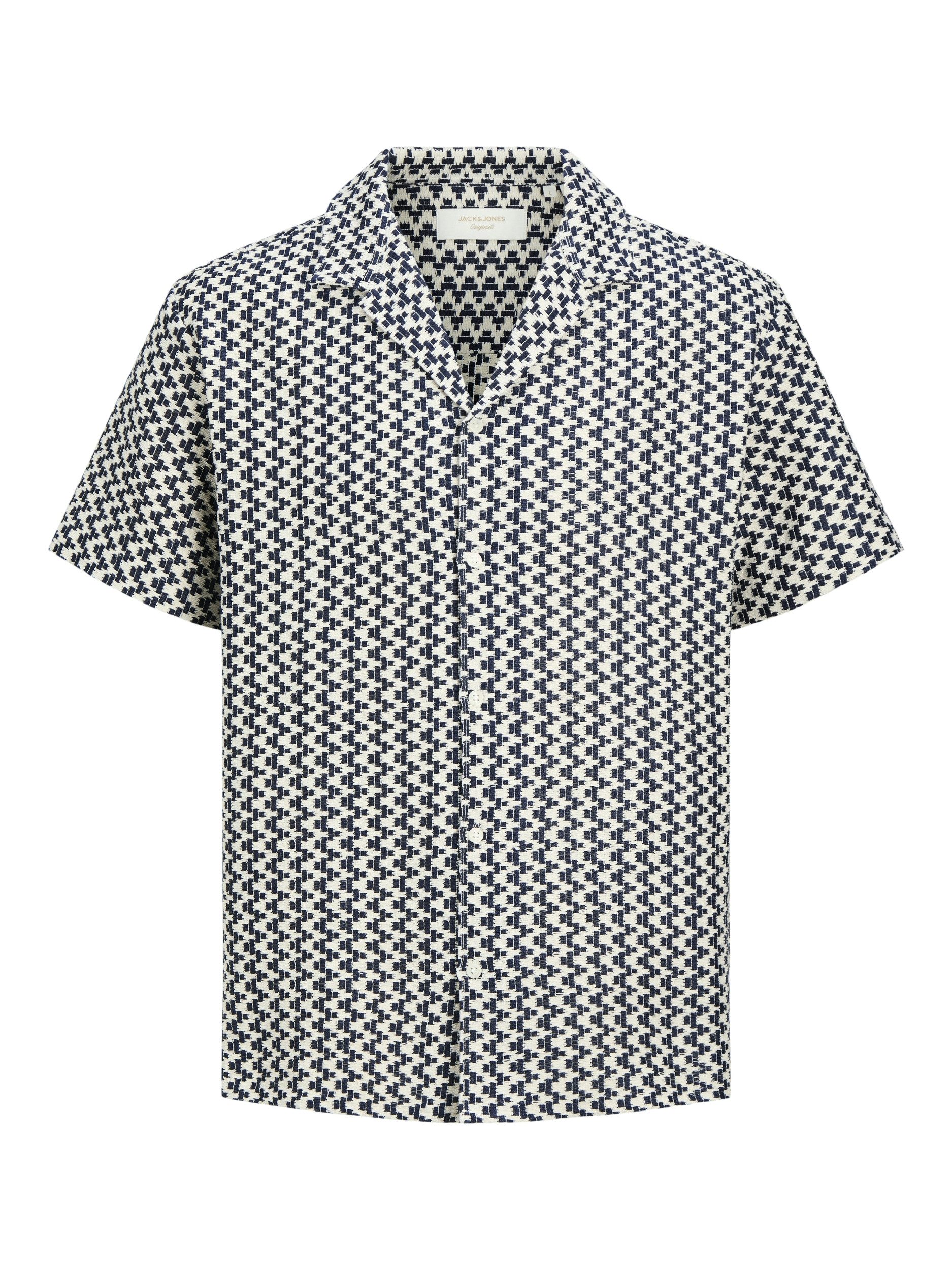 Jack & Jones Langarmhemd JORMONTAUK CROCHET SHIRT SS SA26 LN