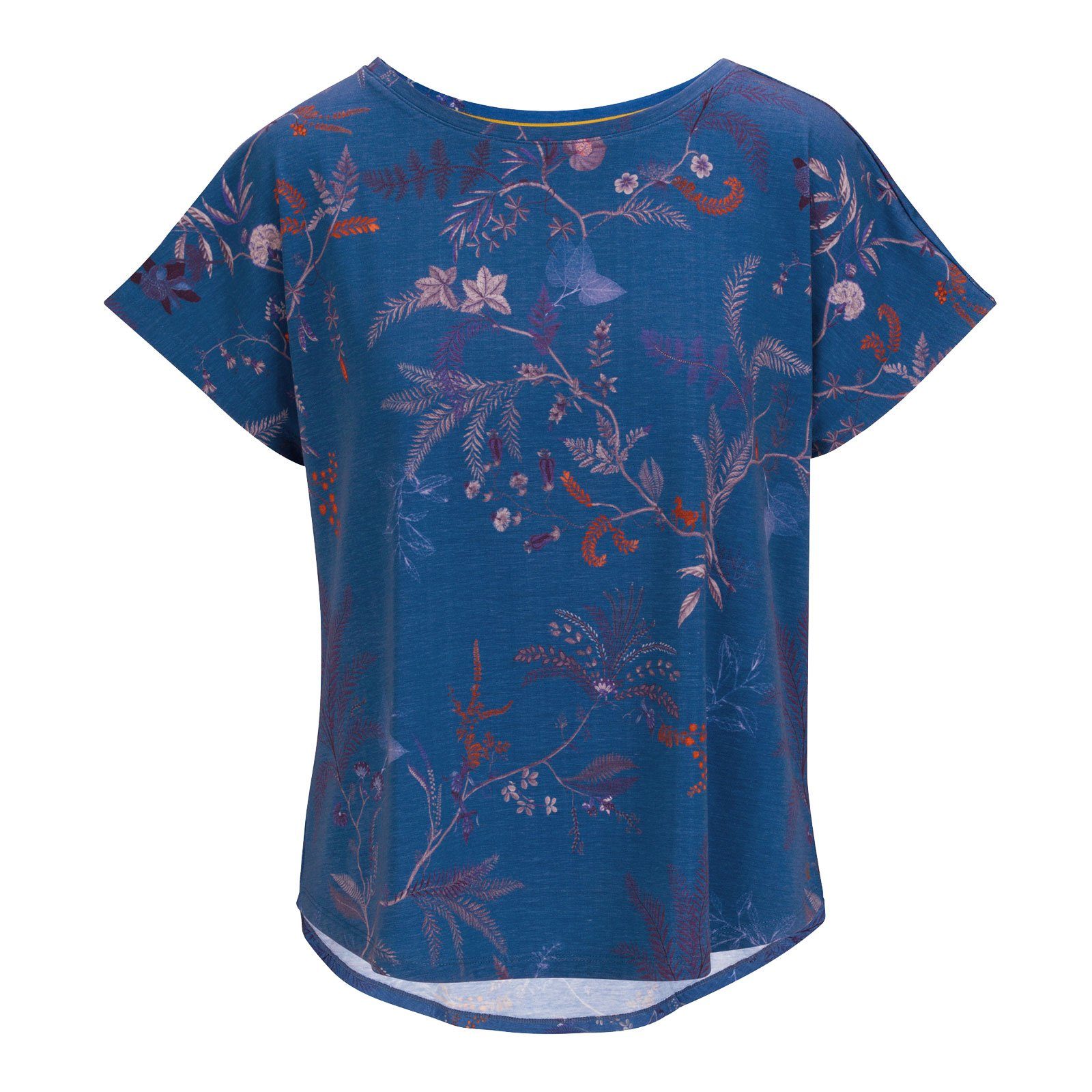 PiP Studio Yoga & Relax Shirt Tatum Sport Top Isola aus atmungsaktiver Baumwollmischung isola blue | T-Shirts