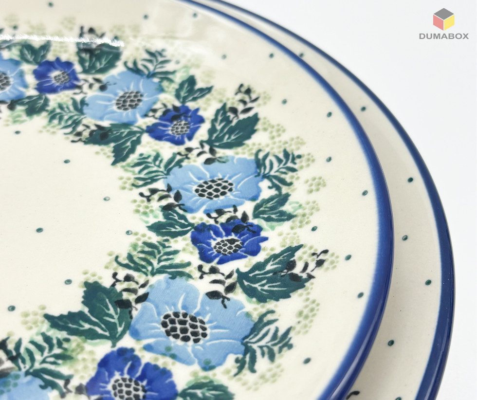 Ceramika Artystyczna Bolesławiec Kuchenteller Handgefertigter Bunzlauer Keramik Teller 20 cm