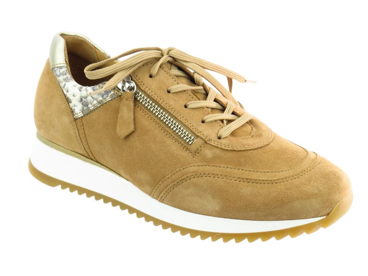 Samt. caramel kombi. Sneaker