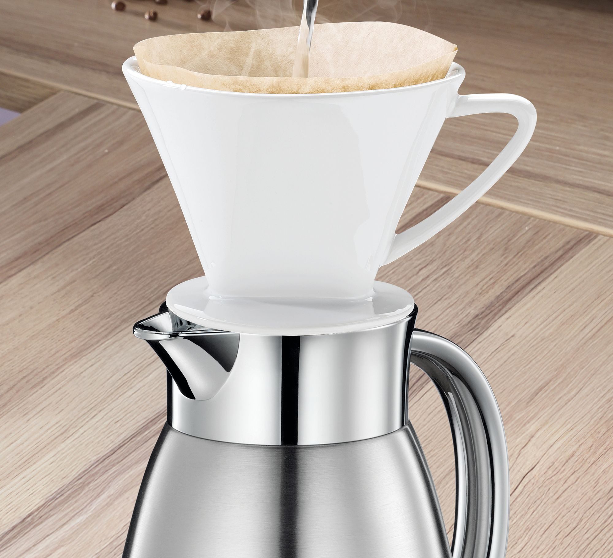 Küchenprofi Isolierkanne Isolierkanne Triest 1,5ltr. 2544183, 1.5 l, Bruchsicher und Doppelwandsystem