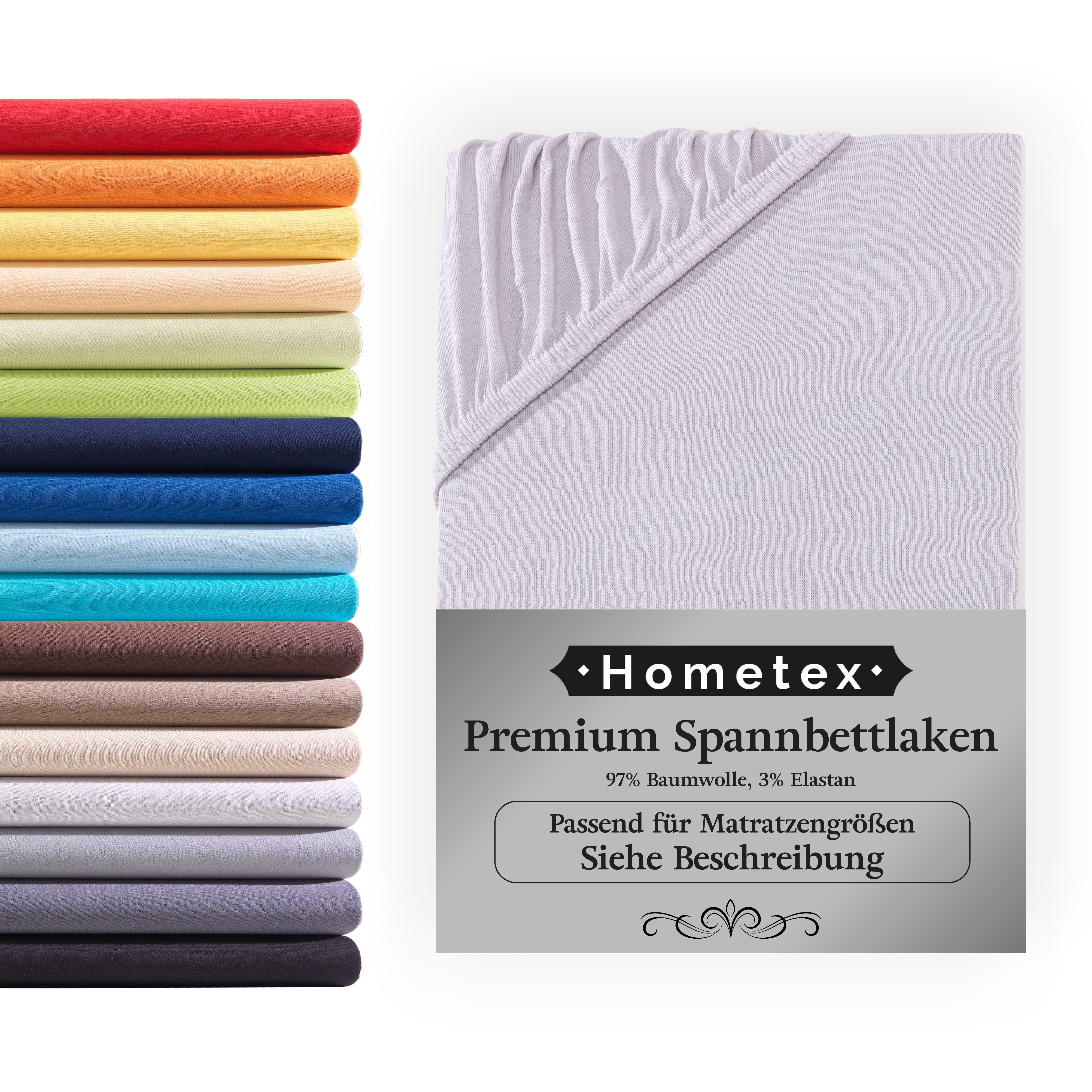 Hometex Premium Textiles Spannbettlaken Premium Boxspringbett Spannbetttuch günstig online kaufen