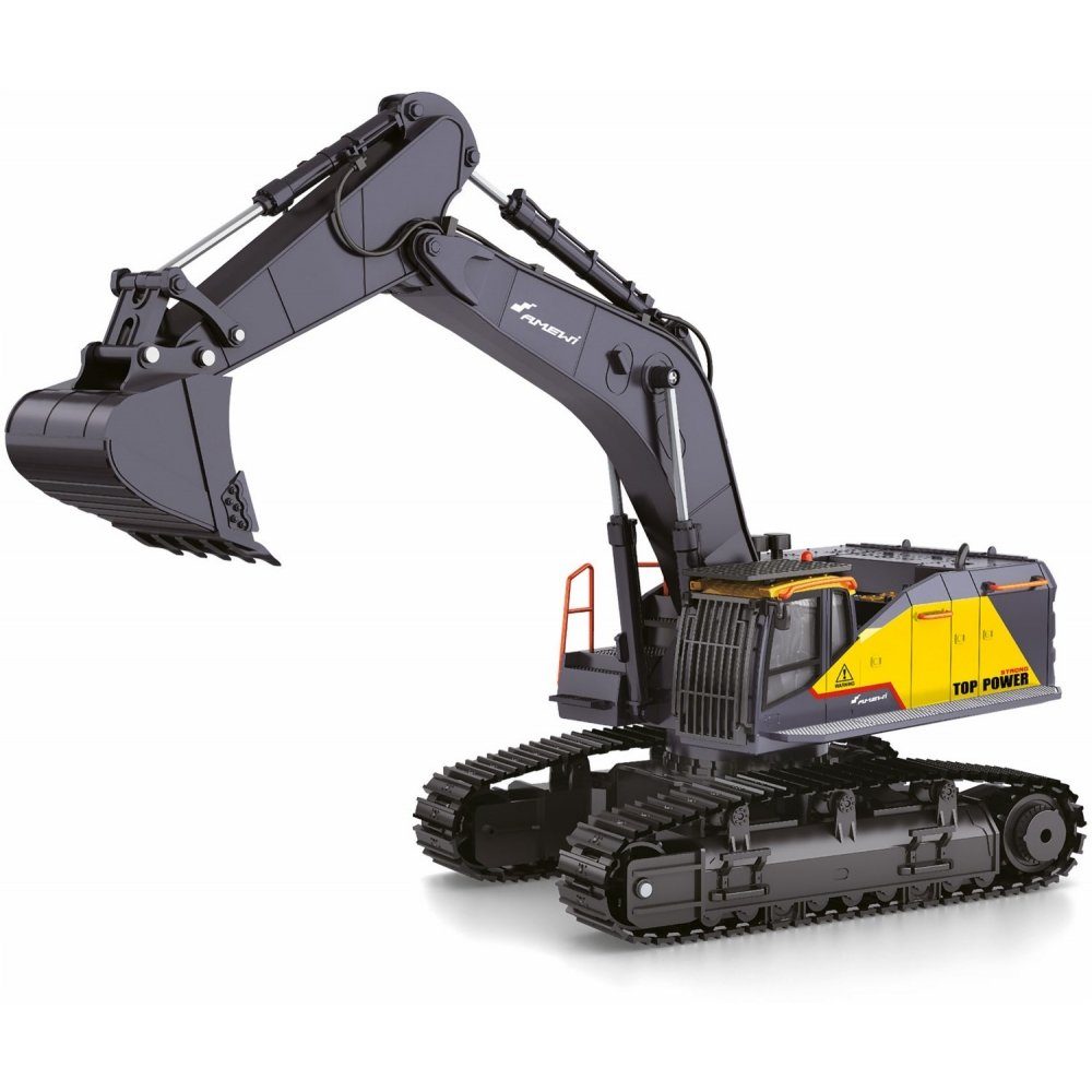 RC-Bagger Nutzfahrzeug mit Metallschaufel RC - Raupenbagger - gelb/schwarz
