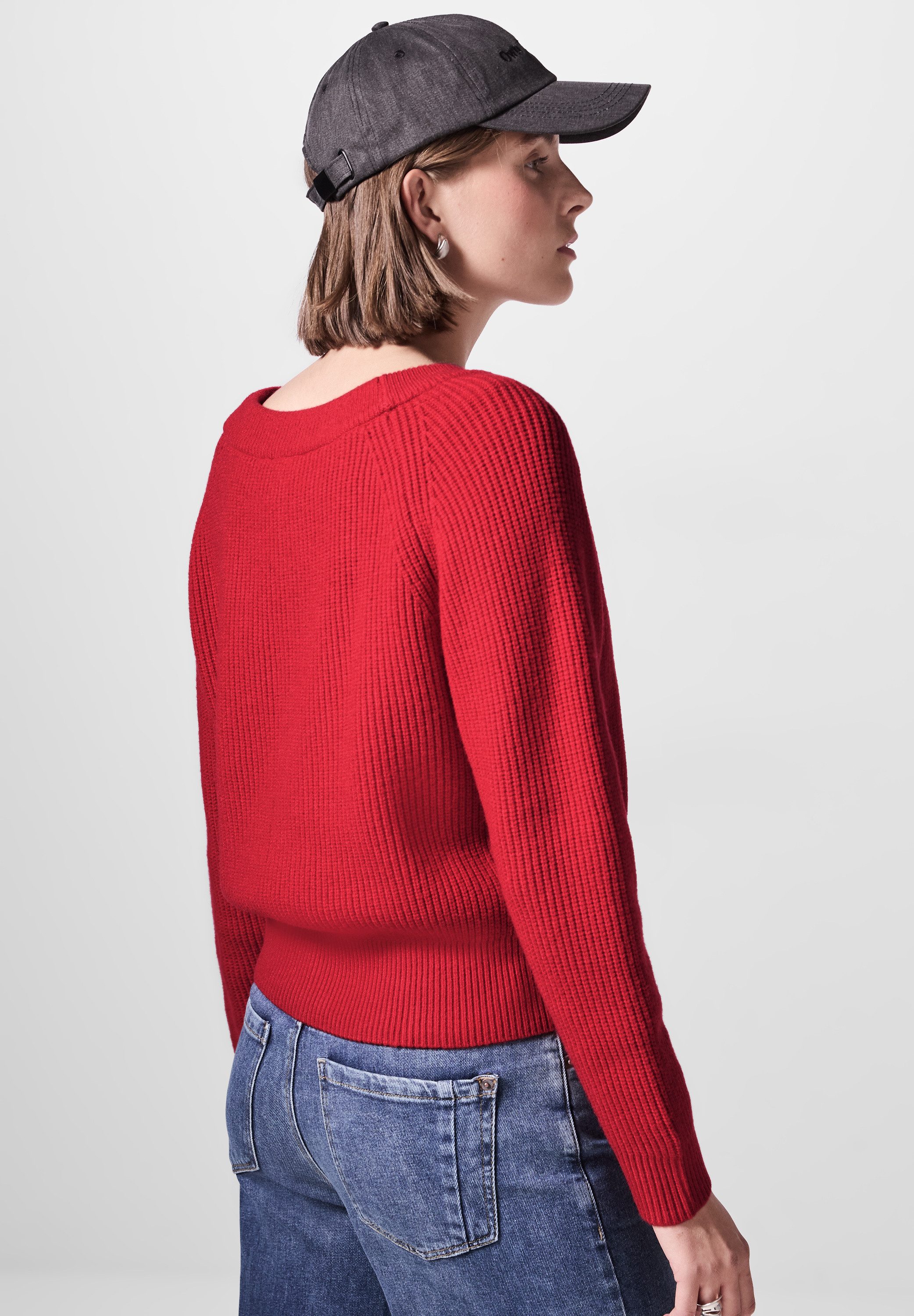 STREET ONE STUDIO Strickpullover mit U-Boot-Ausschnitt günstig online kaufen