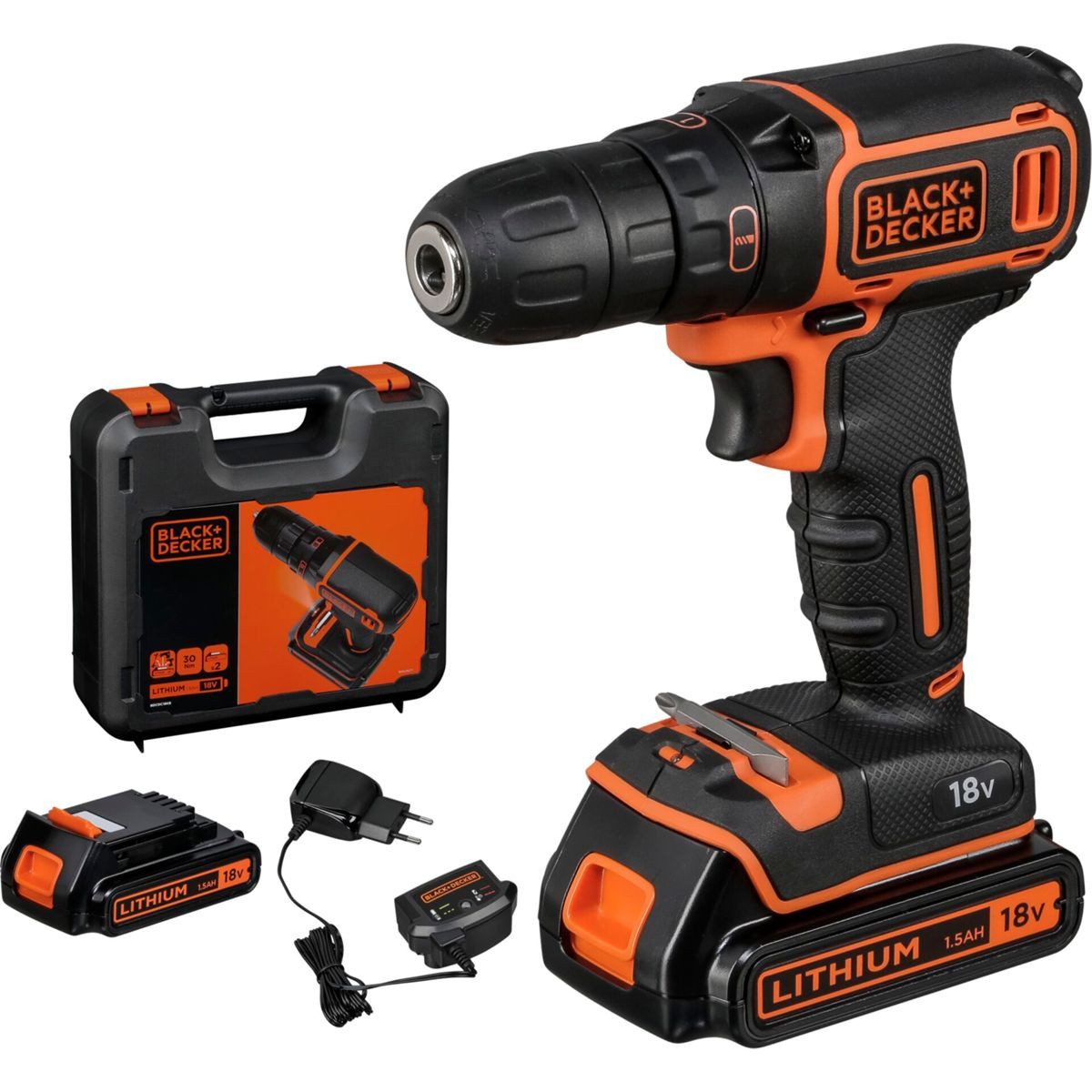 Stanley by Black & Decker Bohrschrauber BDCDC18KB-QW Akku-Bohrschrauber