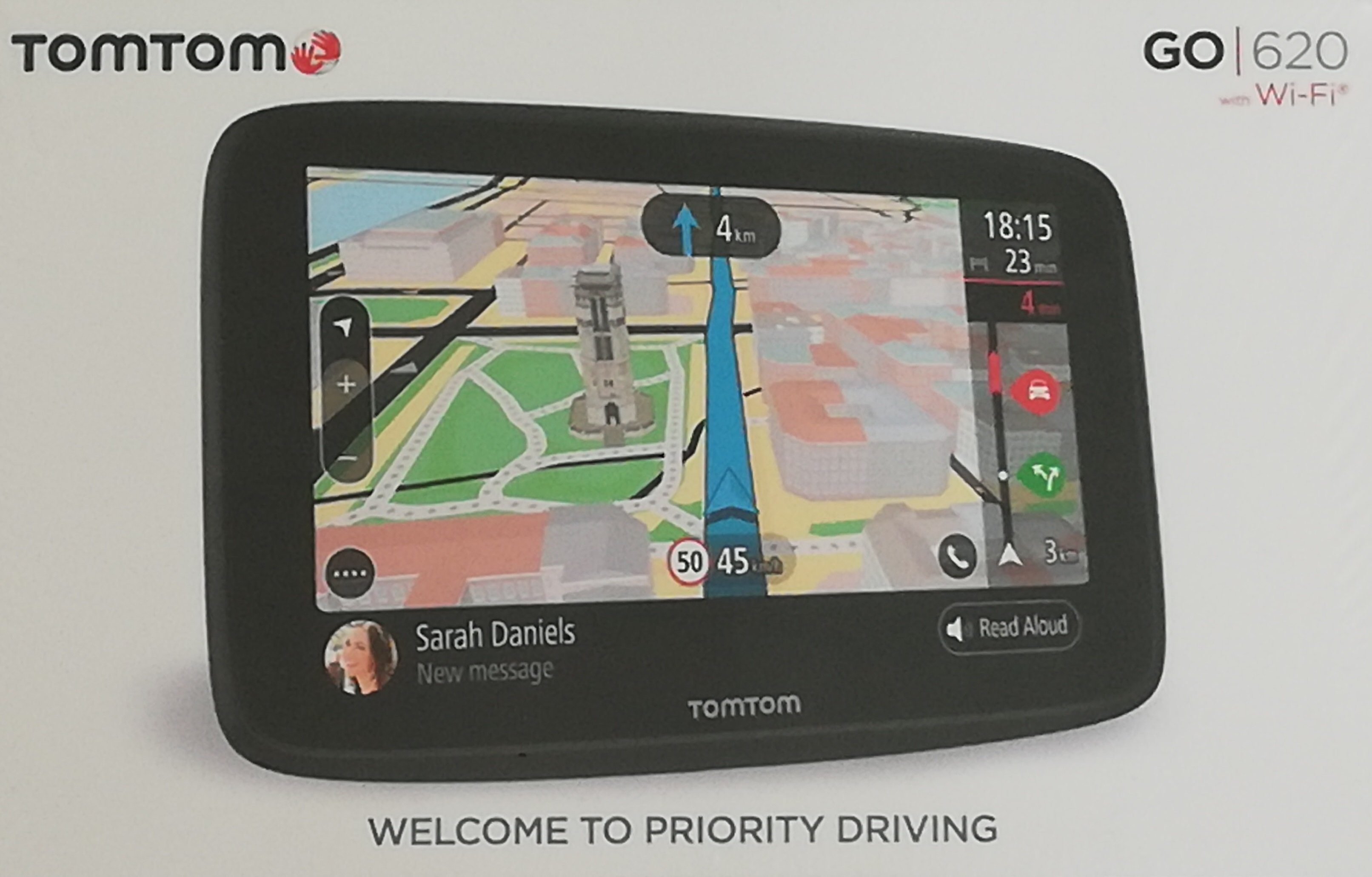 TomTom GO 620 6 Lebenslange Bluetooth, Kartenupdates, Europa Lifetime Wi-Fi, zoll Updates, Weltkarten, (158 PKW-Navigationsgerät and Map Hochleistungs-GPS) USA, inkl. Länder