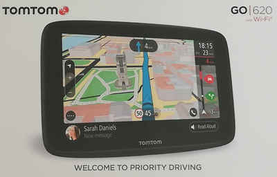 TomTom GO 620 6 zoll PKW-Navigationsgerät (158 Länder inkl. Europa and USA, Lebenslange Kartenupdates, Bluetooth, Wi-Fi, Weltkarten, Lifetime Map Updates, Hochleistungs-GPS)