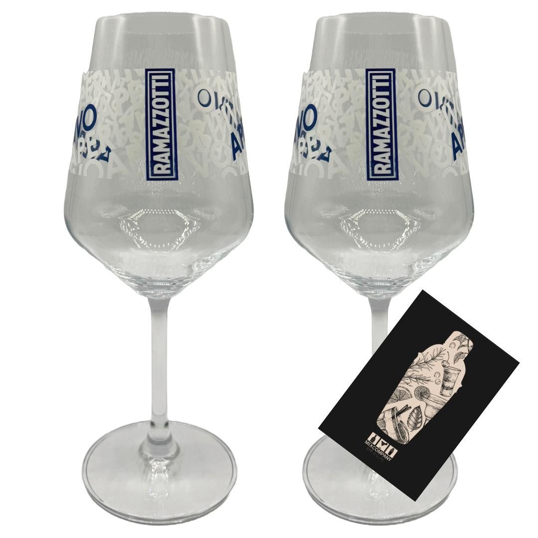 Mixcompany Cocktailglas Ramazzotti 2er-Set Cocktailglas - Stilvolle Gläser für Aperitivo &