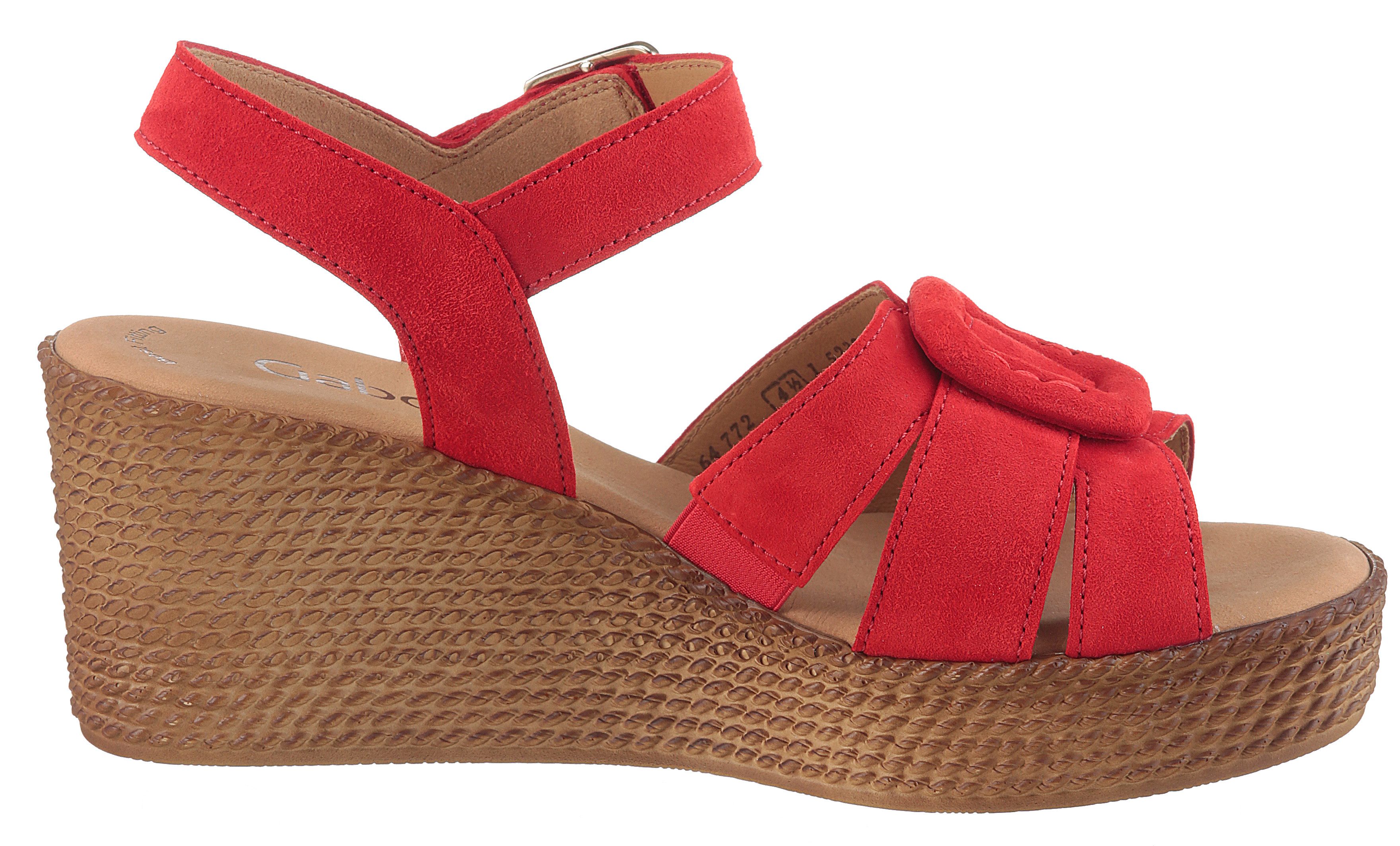 Gabor Keilsandalette, Plateau, Sommerschuh, Riemchensandale mit Best Fitting Ausstattung