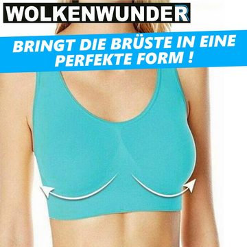 MAVURA Bustier WOLKENWUNDER Das Wunder Wohlfühl Bustier - nahtloser Damen BH Ersatz komfortabler BH bügellos Pink / Lila / Türkis 3er Set, ohne bügel