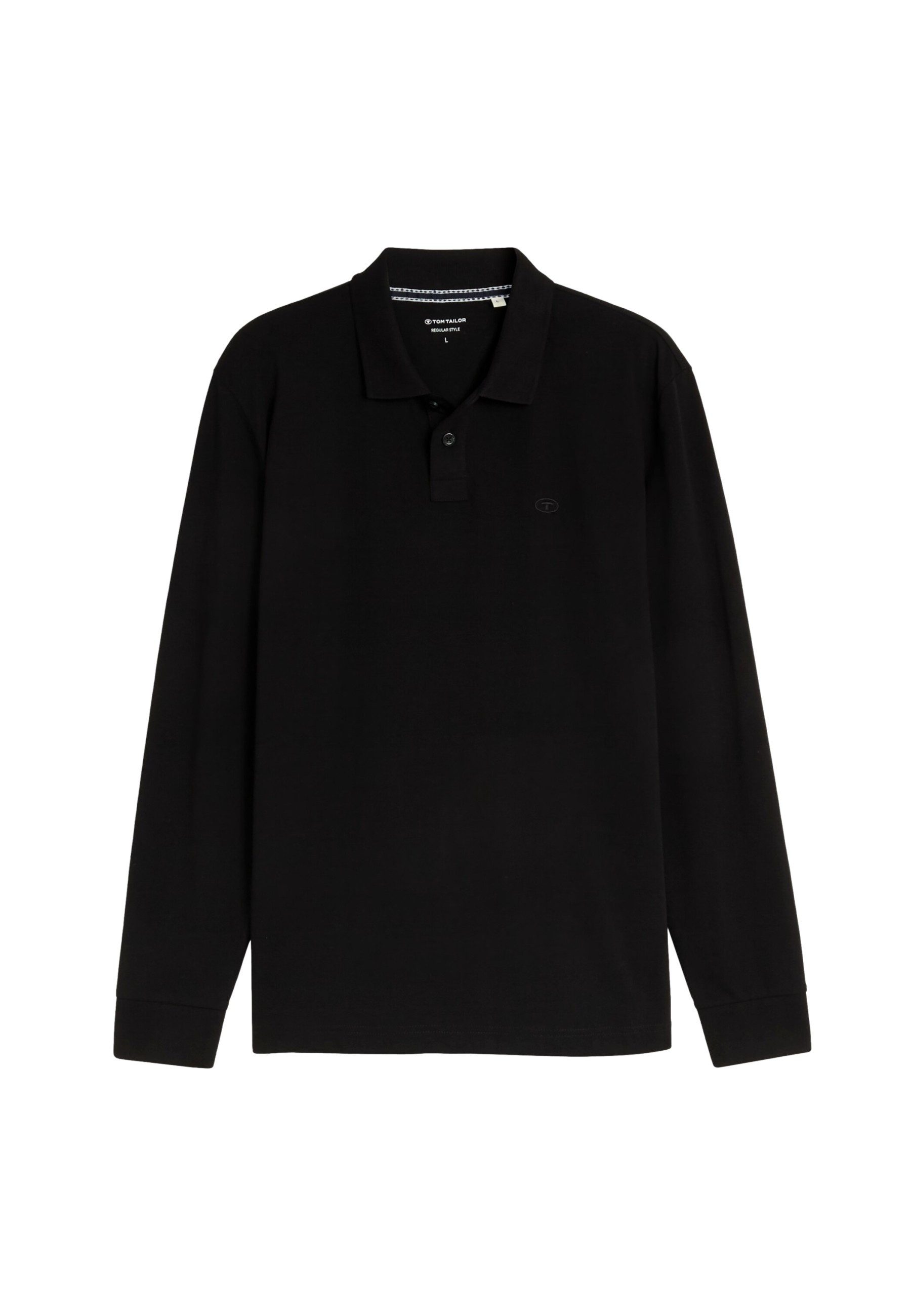 TOM TAILOR Poloshirt Poloshirt Langarmshirt mit Polokragen (1-tlg., 1)