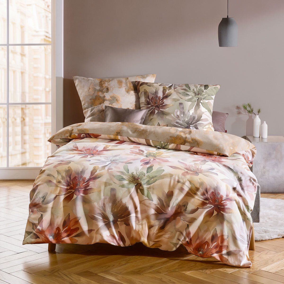 fleuresse Bettwäsche Florelle, Mako Satin, 2 teilig