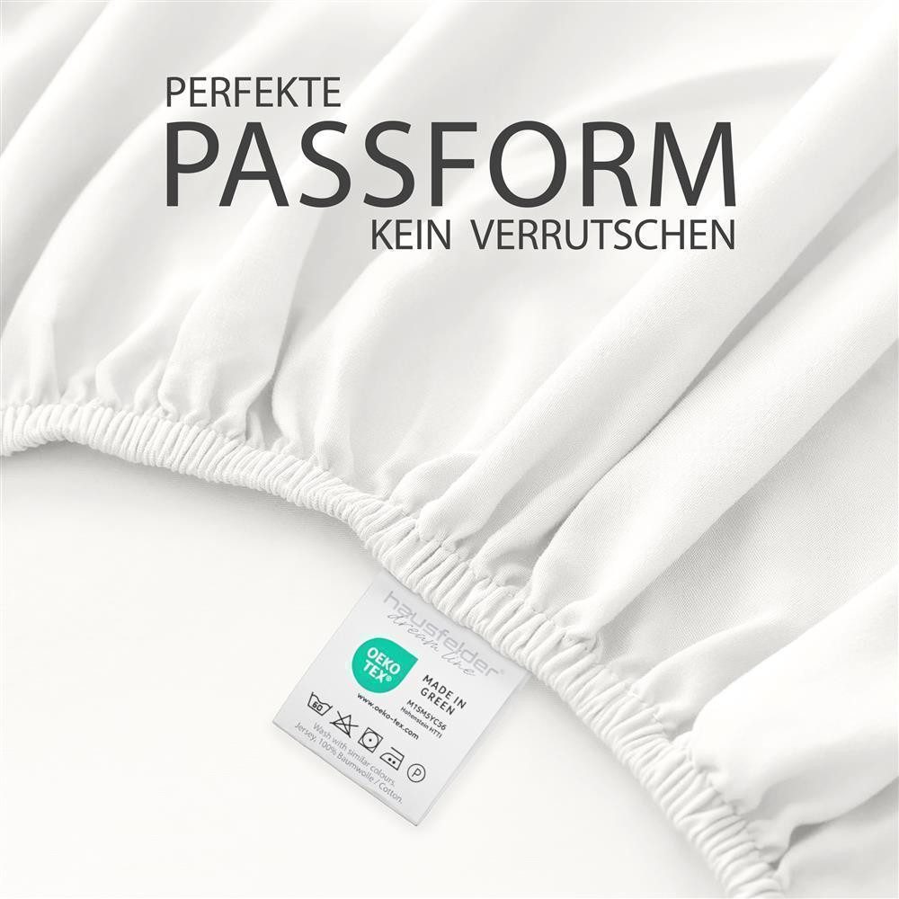 Hausfelder Spannbettlaken Boxspring Bettlaken 180/200x200 cm, bis 40cm Matr günstig online kaufen