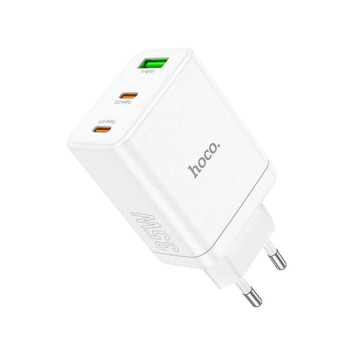 Elektrorasierer HOCO Ladegerät N33 35W 2x USB-C + USB-A PD QC3.0 Weiß