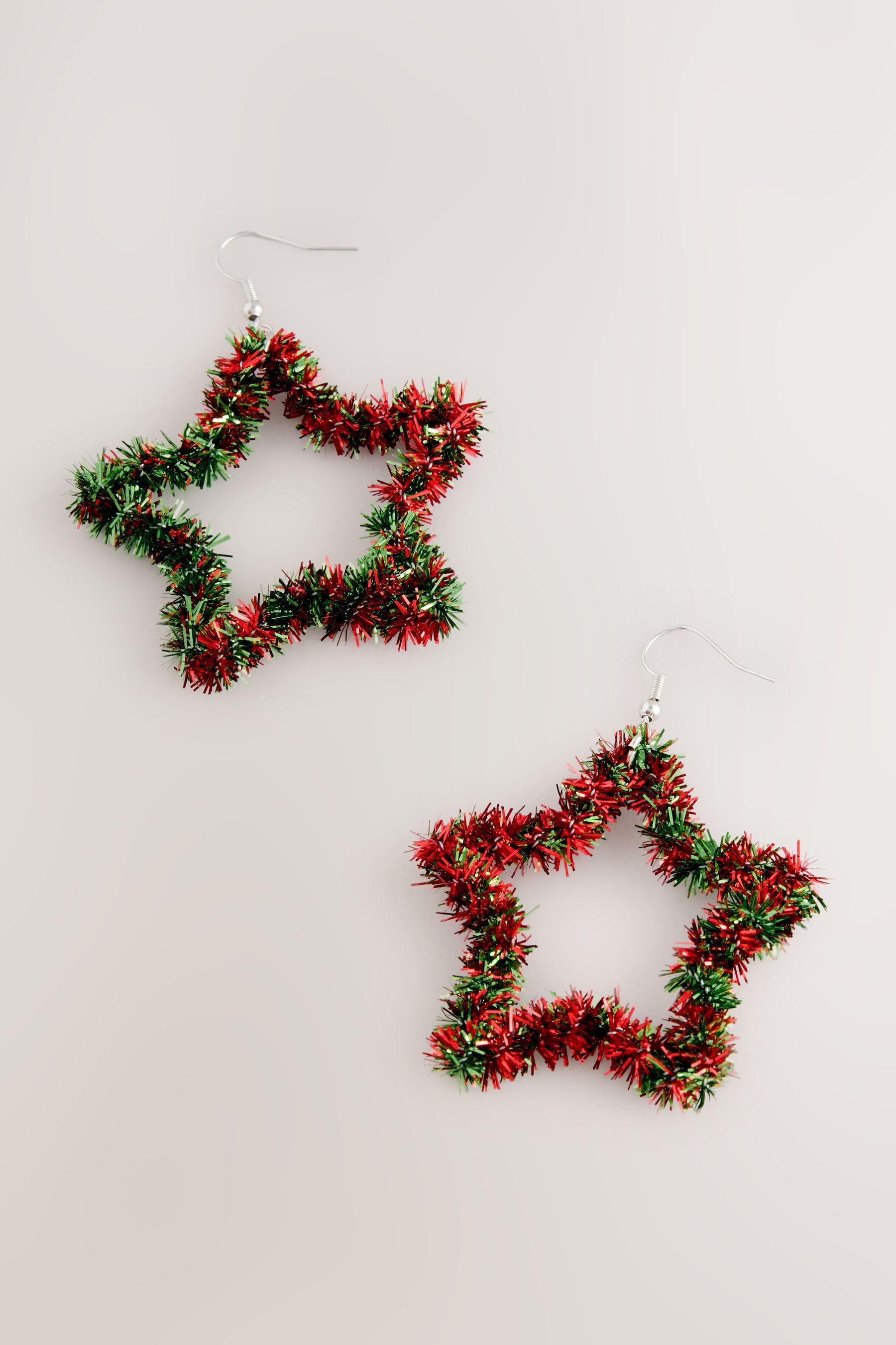 Next Paar Ohrhänger Weihnachts-Ohrringe mit Lametta-Sterndesign günstig online kaufen