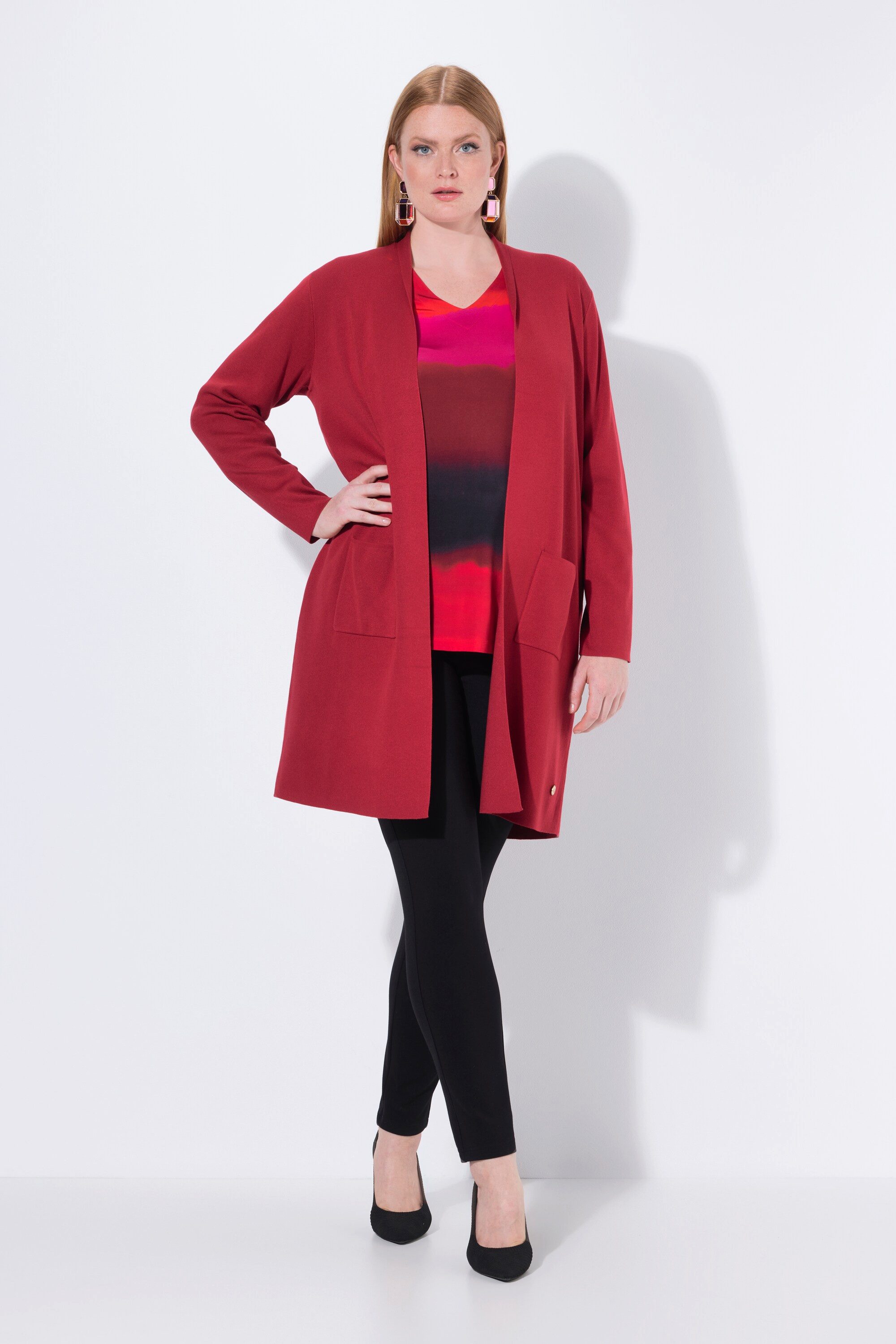 Ulla Popken Langjacke Strickjacke lange offene günstig online kaufen