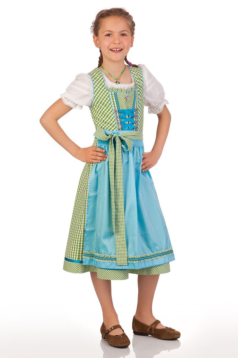 M.Stützle GmbH Dirndl Kinderdirndl 3tlg. - EDELWEISS - grün, türkis