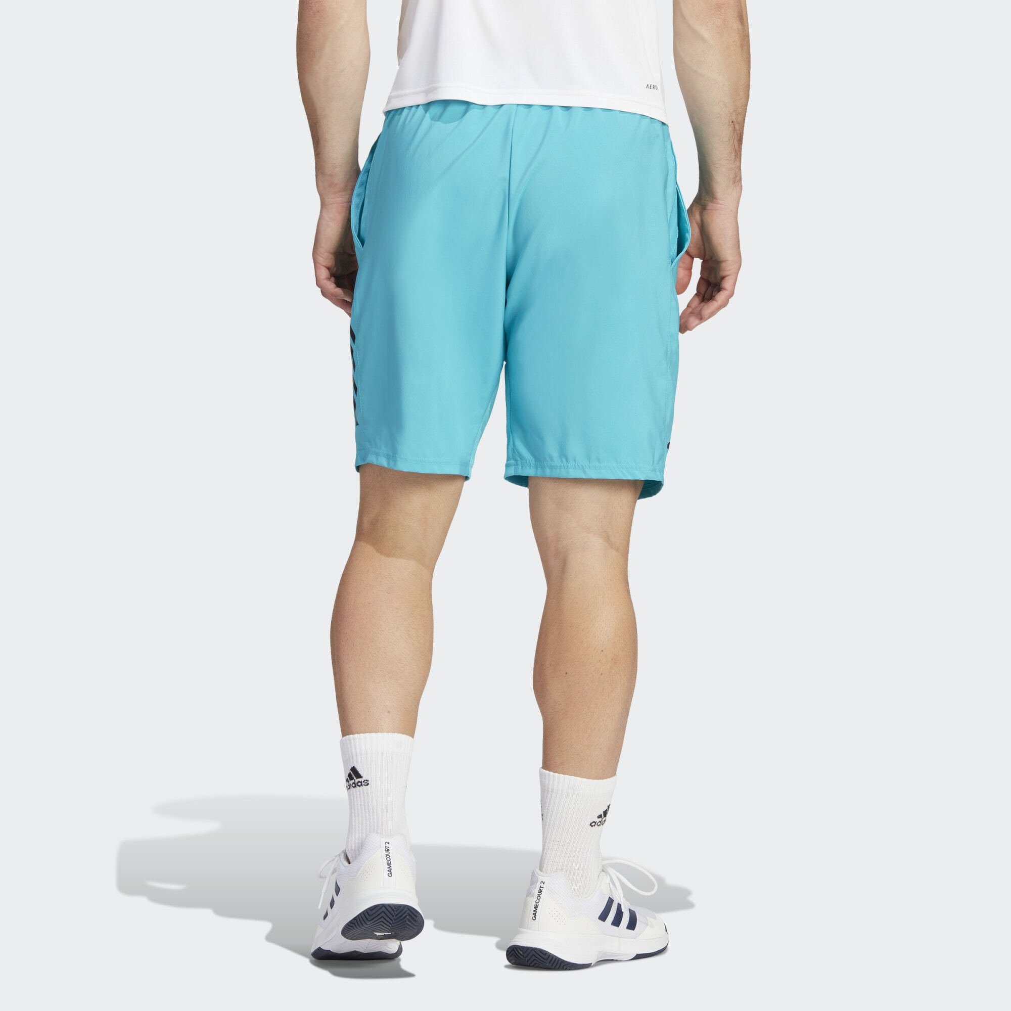 Funktionsshorts 3-STREIFEN SHORTS Performance Lucid adidas CLUB TENNIS Cyan