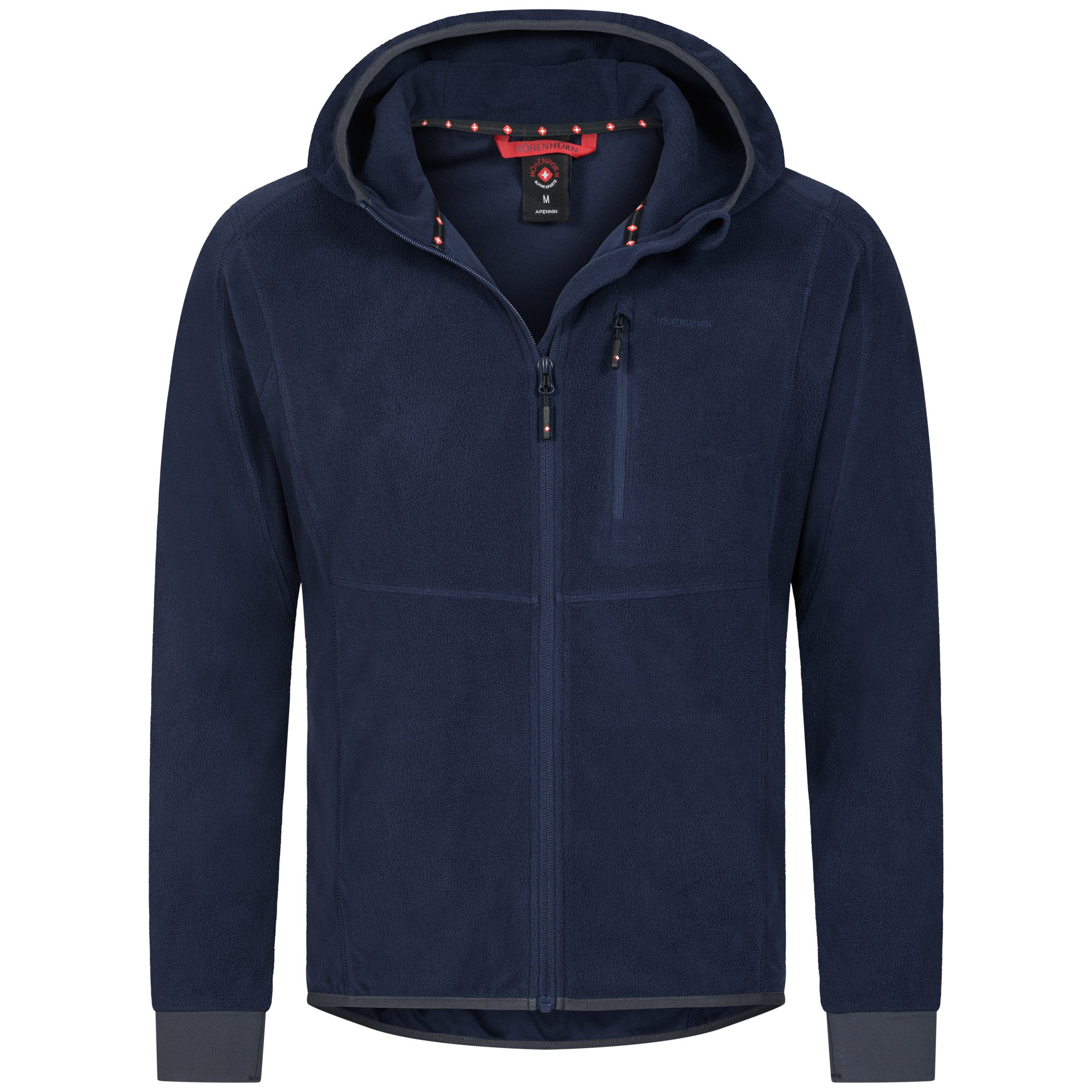 Höhenhorn Hoodie Apennin Herren Leichter Fleece Sweatshirt Full Zip Microfl günstig online kaufen