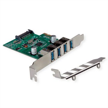 VALUE PCI-Express-Karte, USB 3.2 Gen 1, 4 Ports Computer-Adapter