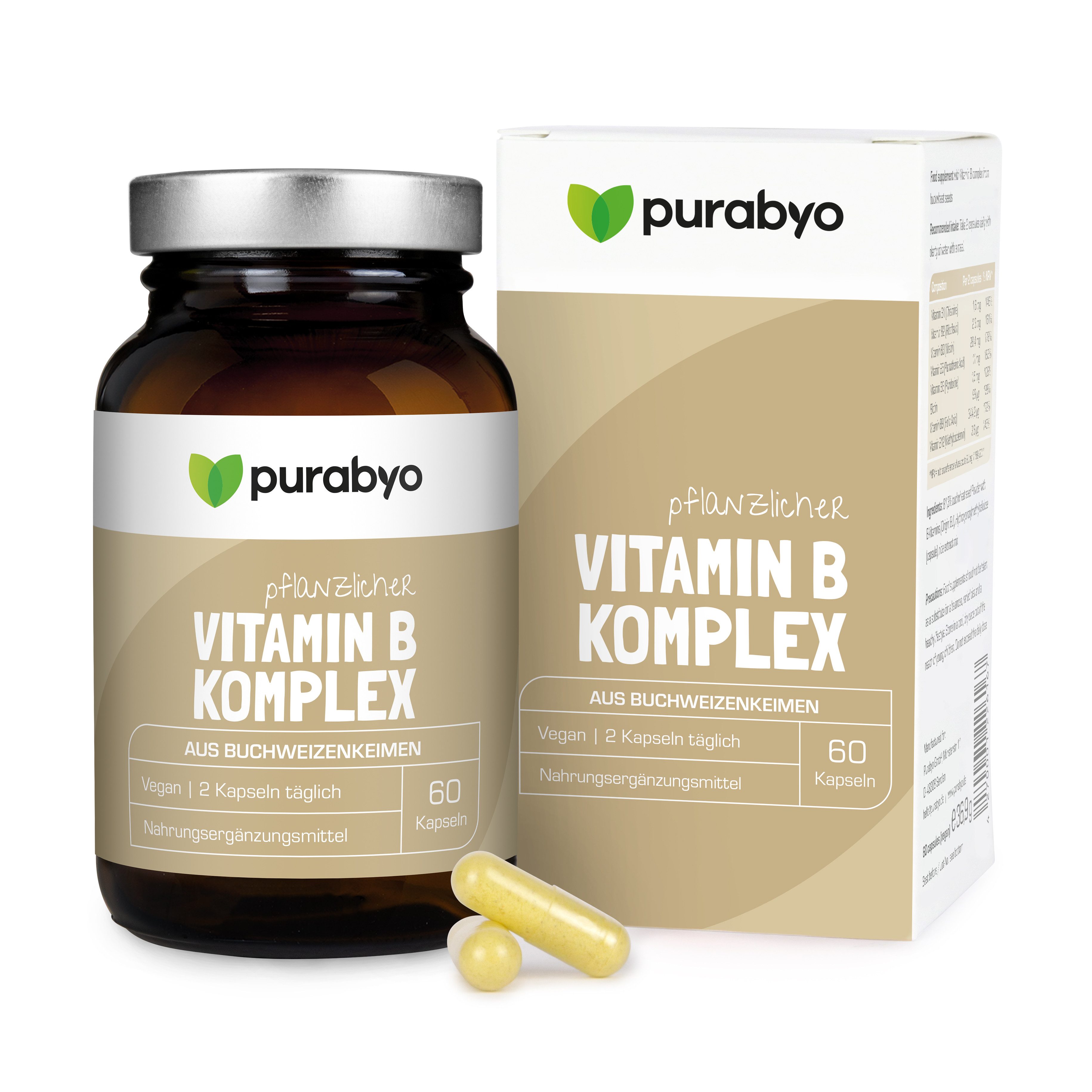 Vitamin B Komplex pflanzlich Kapseln