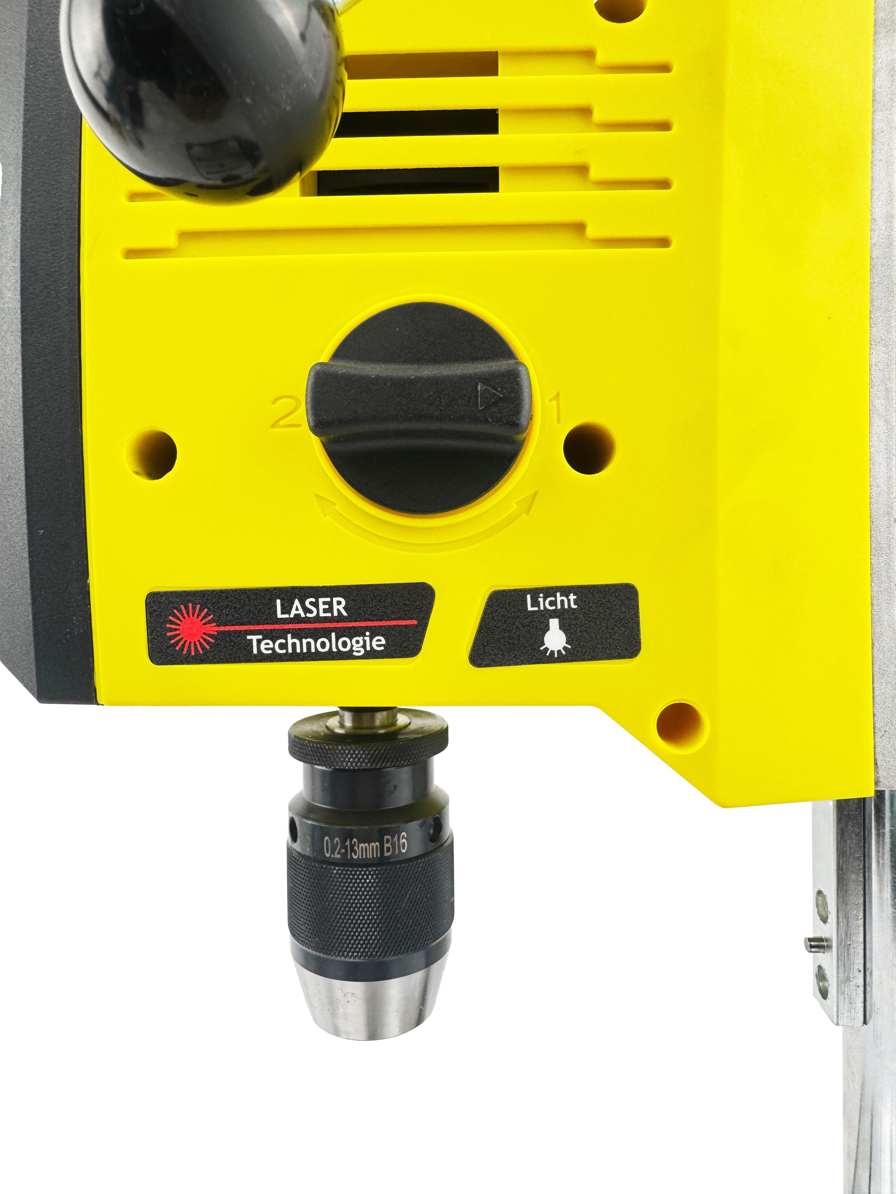 WELDINGER Tischbohrmaschine Tischbohrmaschine TB-2500 electronic 200-2500 U/min 800 W Laserfokus, 230 V V, max. 2500 U/min, (Standard) – Bild 5 von 5