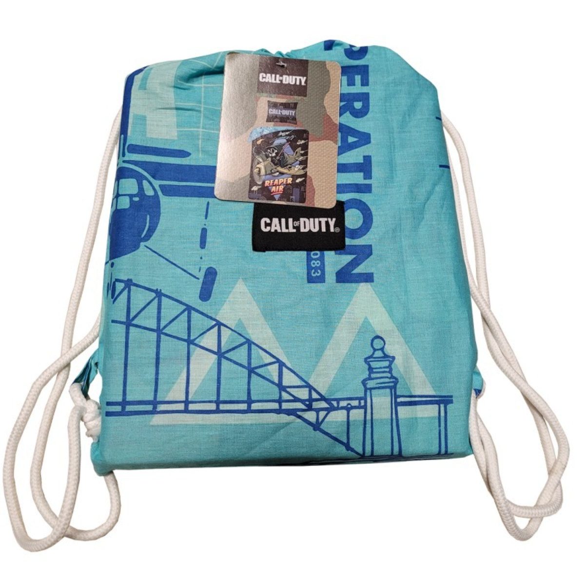 Call of Duty Bettwäsche Set Baumwolle Bettdeckenbezug 140 × 200 cm mit 70 × 90 cm Kissenbezug, 2 teilig