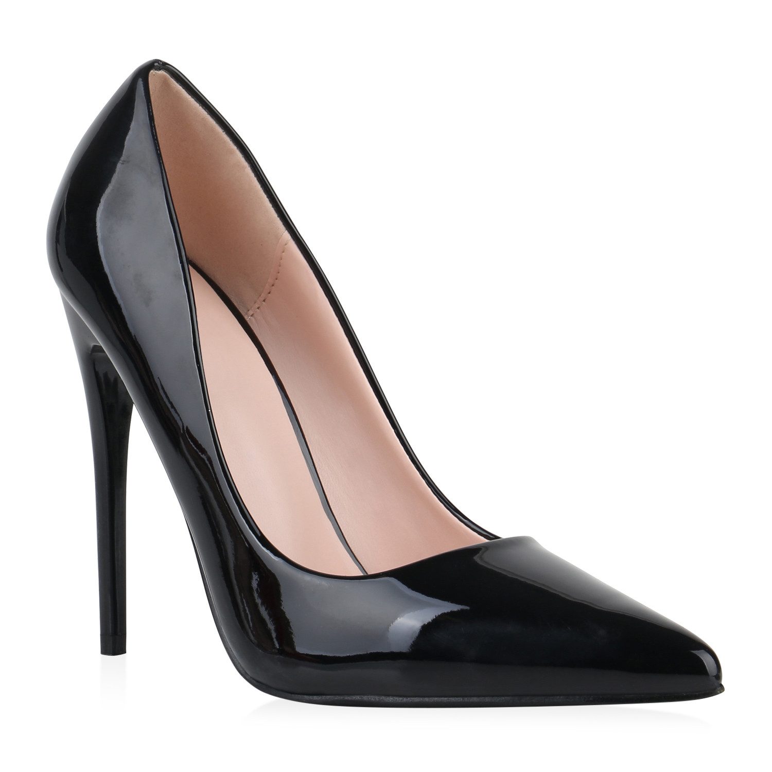 VAN HILL 832053 Pumps in Lackoptik und einer eleganten Schuhspitze. Reduzierter Preis € 23,90. Unverbindliche Preisempfehlung € 49,90