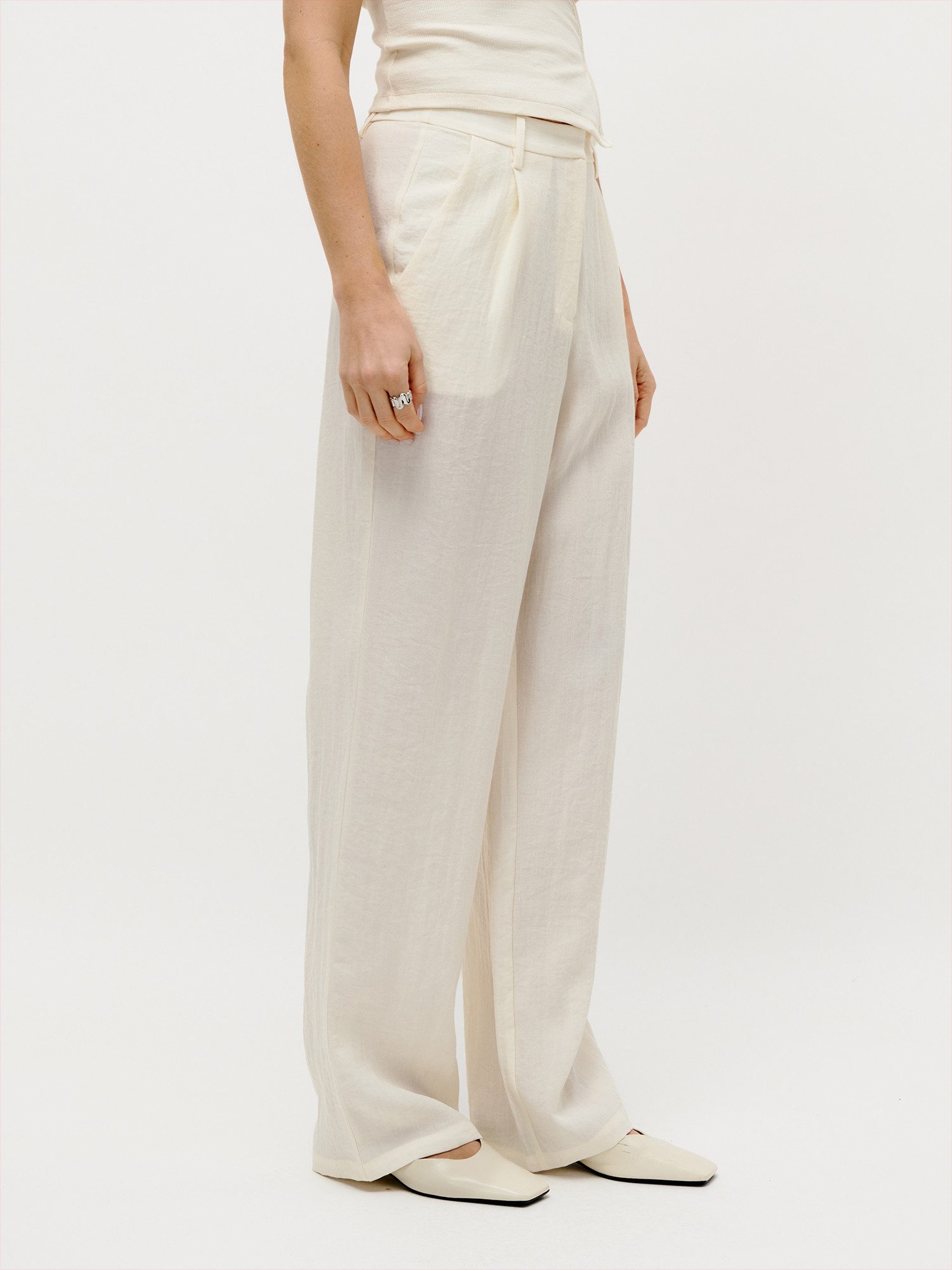 LeGer Stoffhose Thorina, LeGer by Lena Gercke Materialmix aus Viskose und Leinen