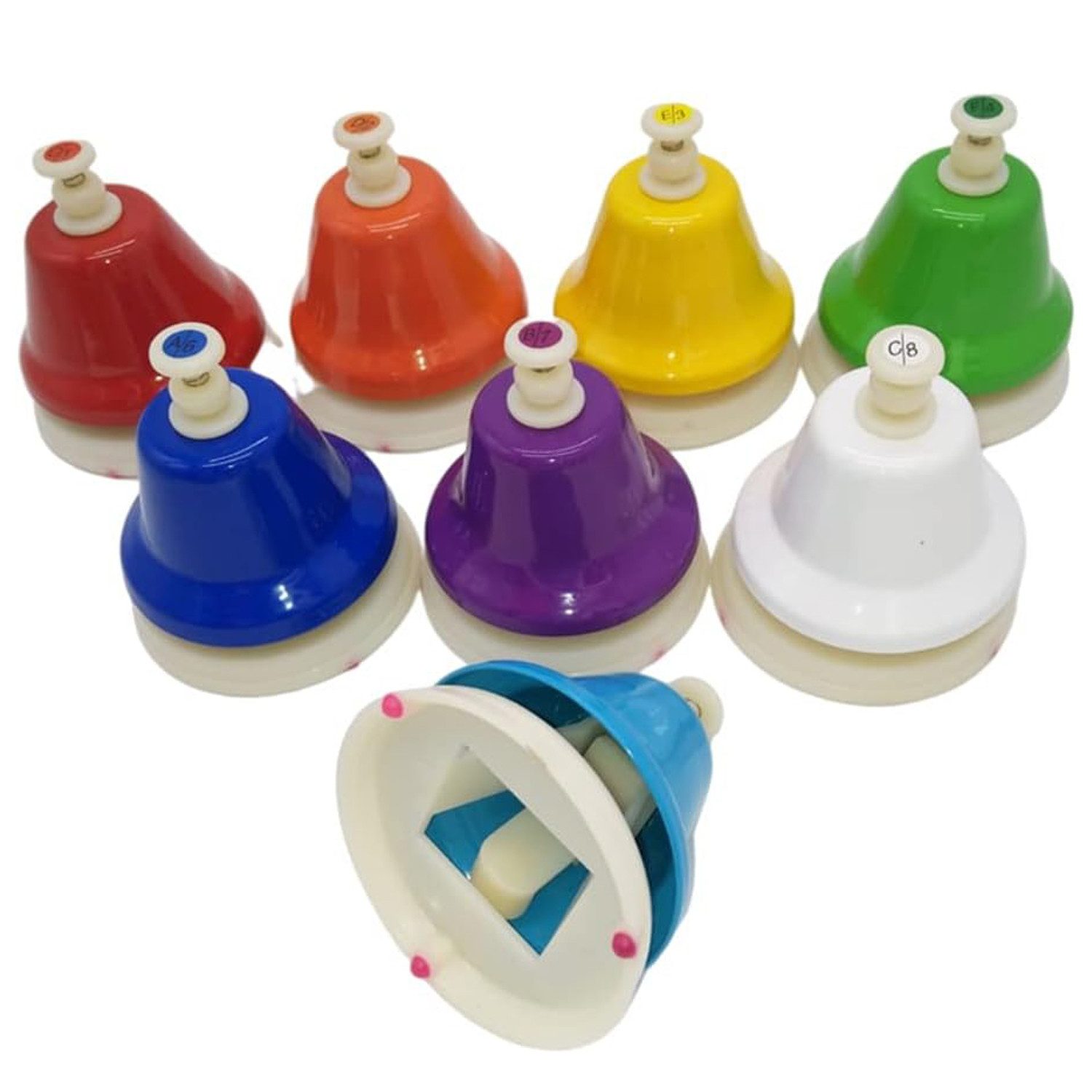 Spielzeug-Musikinstrument 8 Stück Lernspielzeug Tischglocke Musikinstrumente Melody Bell