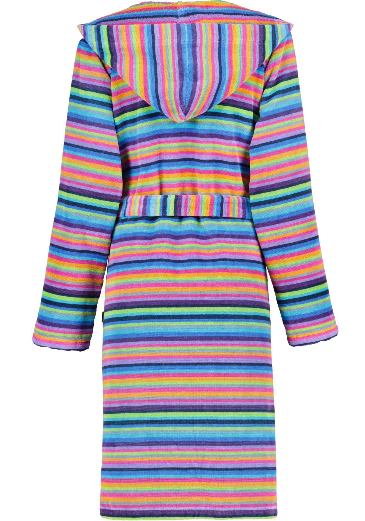 Cawö Damenbademantel Damen Bademantel mit Kapuze, Midi, Baumwolle, Kapuze, günstig online kaufen