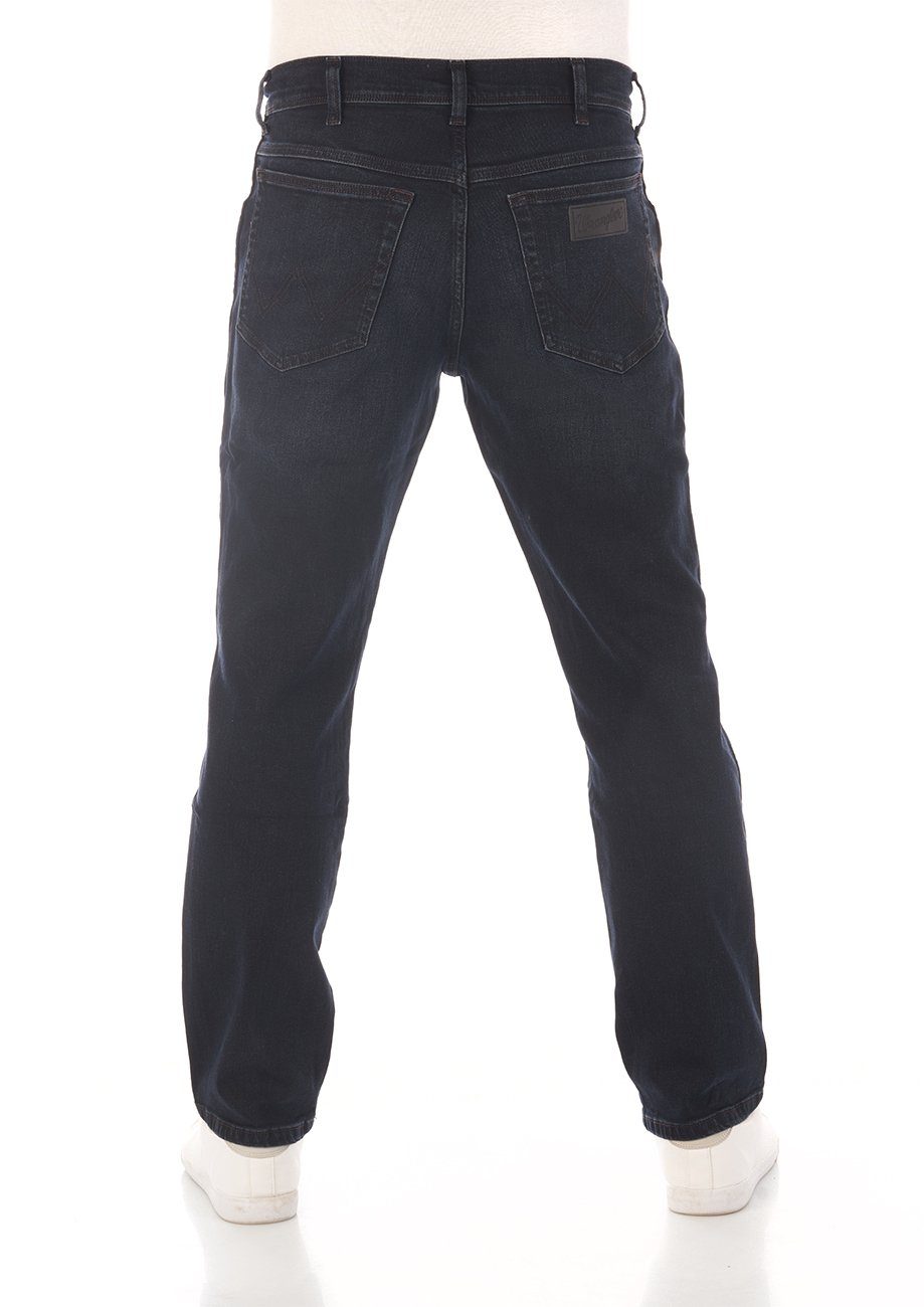 Stretch Jeanshose Texas Regular (WSS1LR90B) Stretch Fit Blue Smoke Hose mit Straight-Jeans Wrangler Herren Denim
