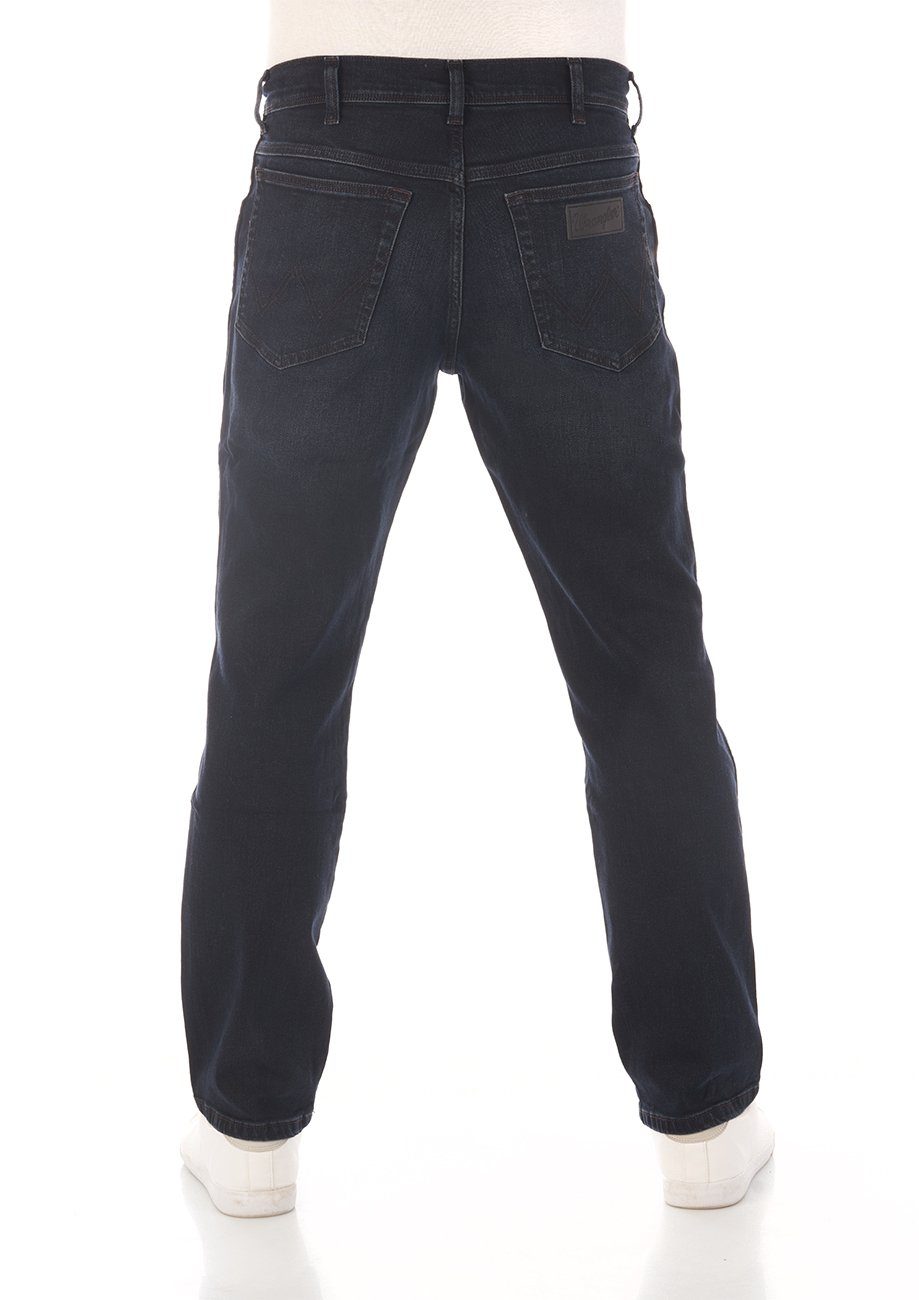 Denim Stretch Herren Jeanshose Texas Blue Smoke Fit mit Straight-Jeans Wrangler Regular (WSS1LR90B) Hose Stretch