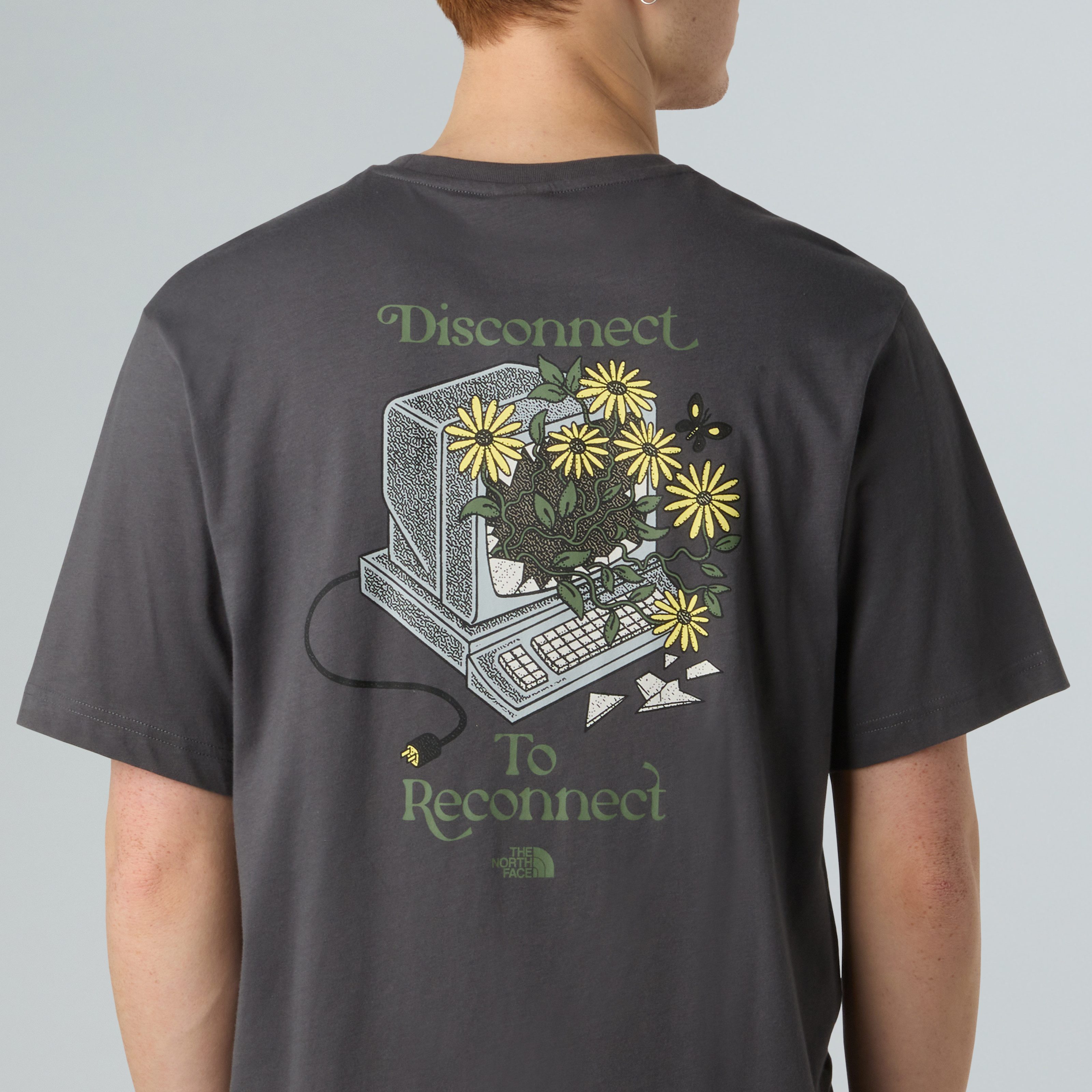 The North Face T-Shirt M CONNECTED RELAXED SS TEE -GRAPHIC sportlicher Stil, mit Rundhalsausschnitt, relaxter Schnitt
