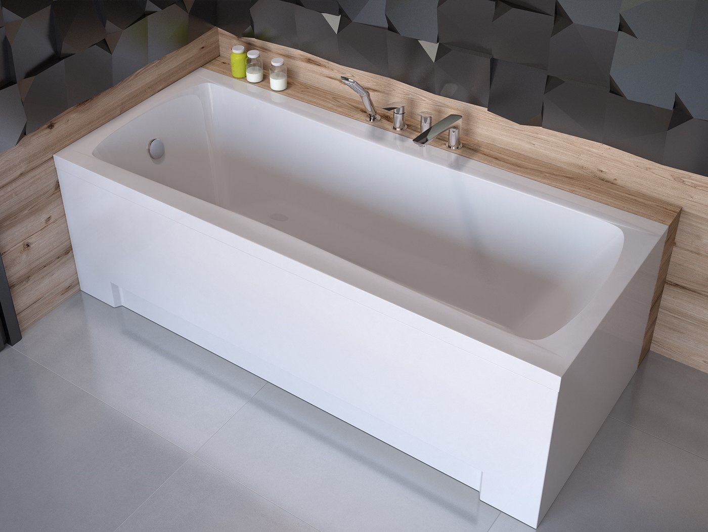 Thumbnail - KOLMAN Badewanne Rechteck Optima Premium 160x70, Ablaufgarnitur & Füße GRATIS