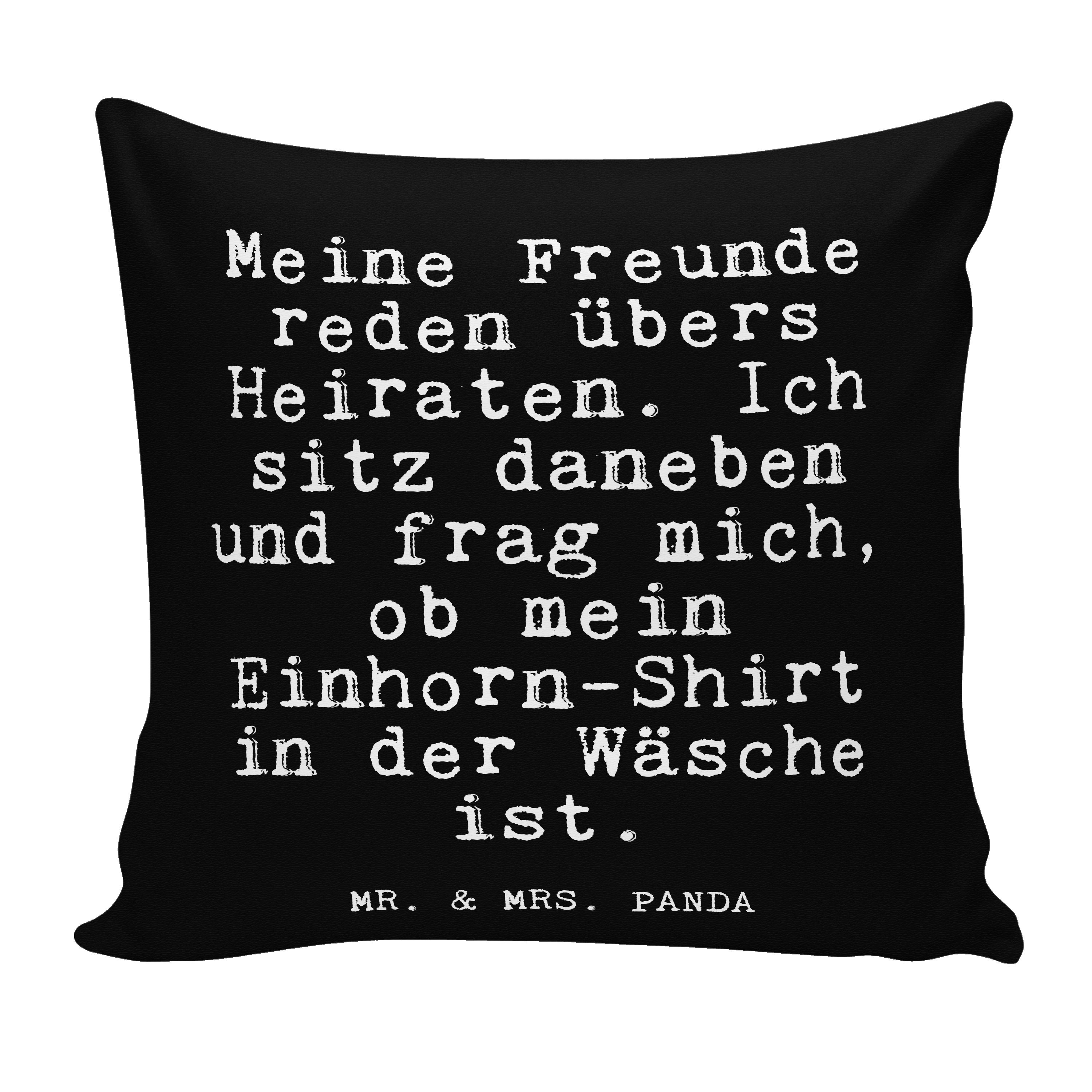 Mr. & Mrs. Panda Dekokissen »Meine Freunde reden übers... Schwarz