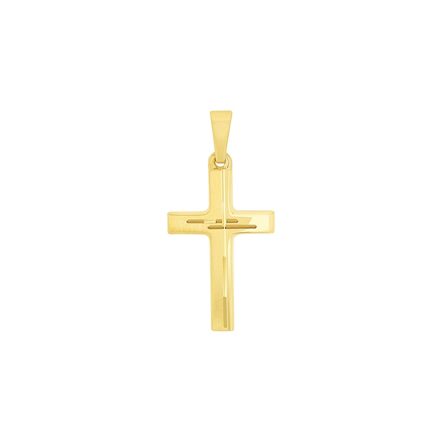 Amor Кулони Amor Motivanhänger für Damen, Gold 585, Kreuz (Motivanhänger, 1-tlg)