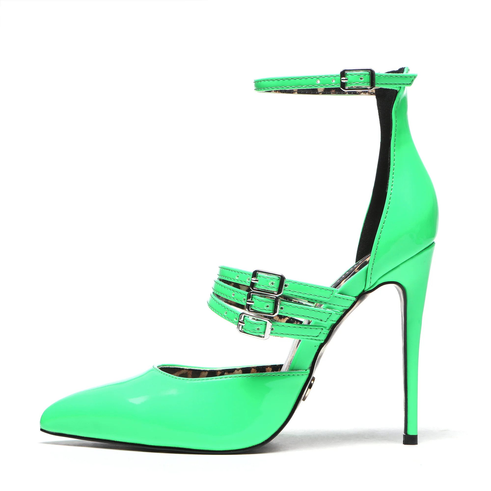 Giaro VENOM High-Heel-Sandalette 12 cm Absatzhöhe, Sohle in Leo Optik, Neon-Varianten