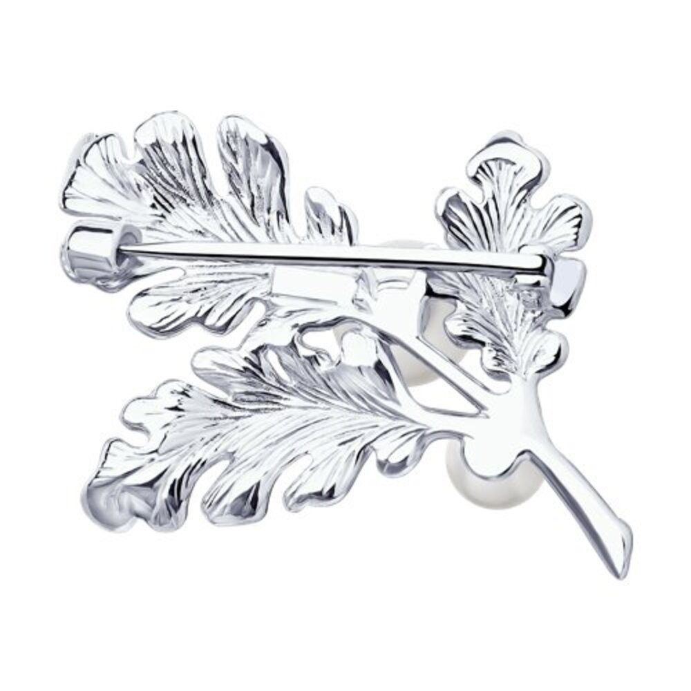 Secretforyou Anstecknadel Brosche Anstecknadel 925 Silber Perle Echtschmuck, 925 Sterling Silber