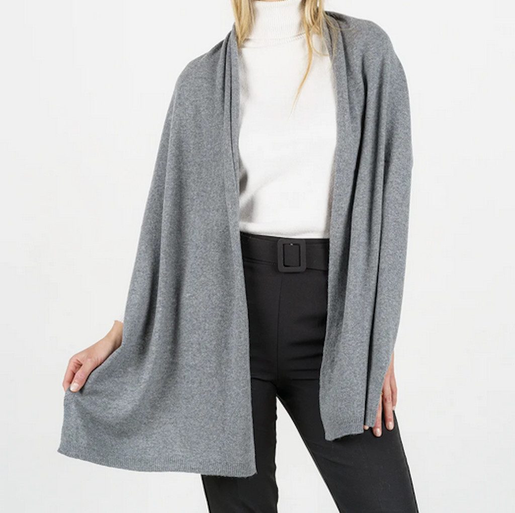 BZNA Wollschal BZNA Strickschal mit 10% Kashmir, kuschelig und warm Umhänge günstig online kaufen