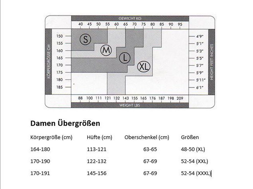 Miss Germany Leggings mit seitlichen Galonstreifen MAXXI (Packung, 1-tlg., 1-er Pack) transparent & matt