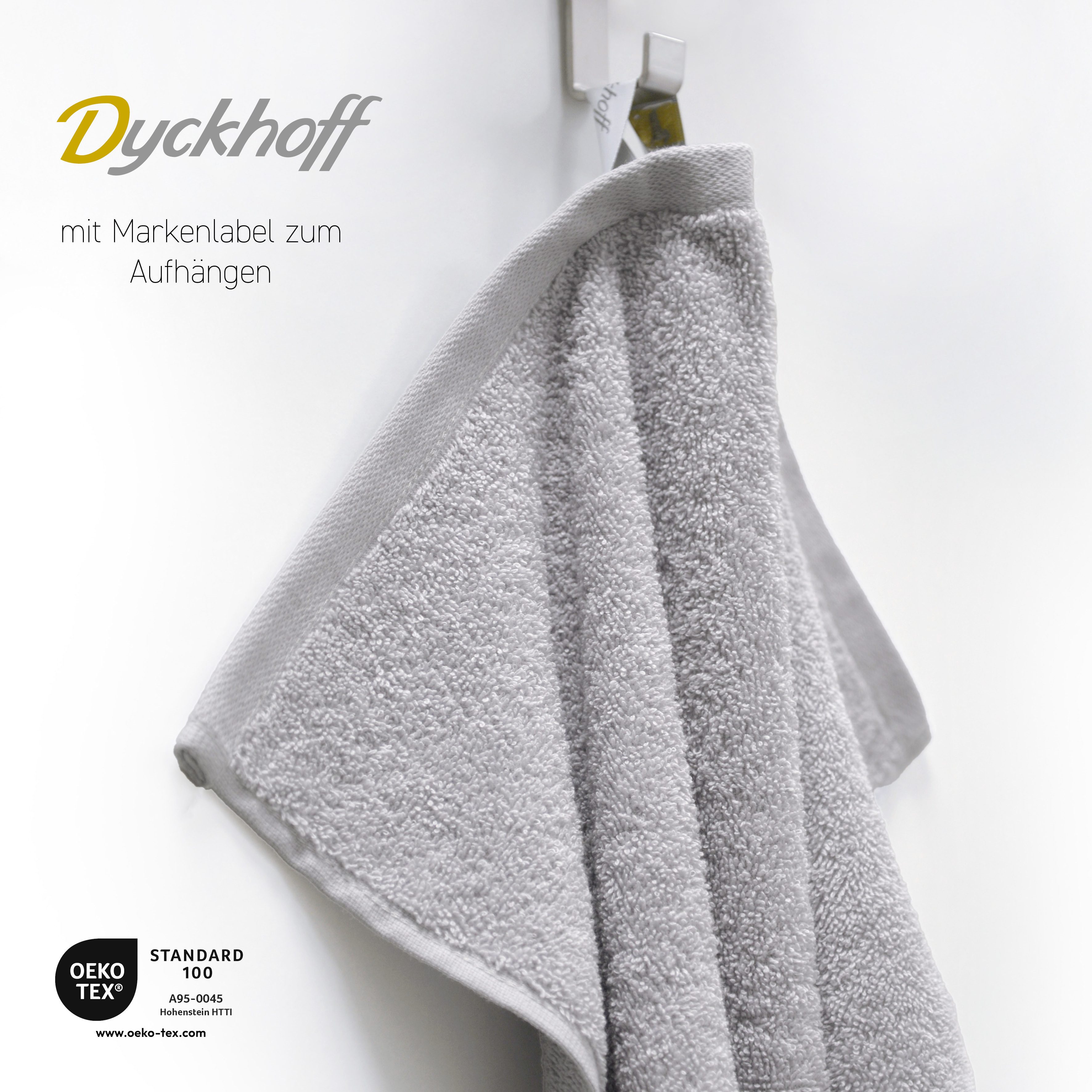 Dyckhoff Handtuch Set Chenille, Frottier (Set, 6-St), Set beinhaltet: 4x Handtuch (50x100cm) und 2x Duschtuch (70x140cm)
