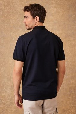 Next Poloshirt Strukturiertes Polo-Shirt (1-tlg)