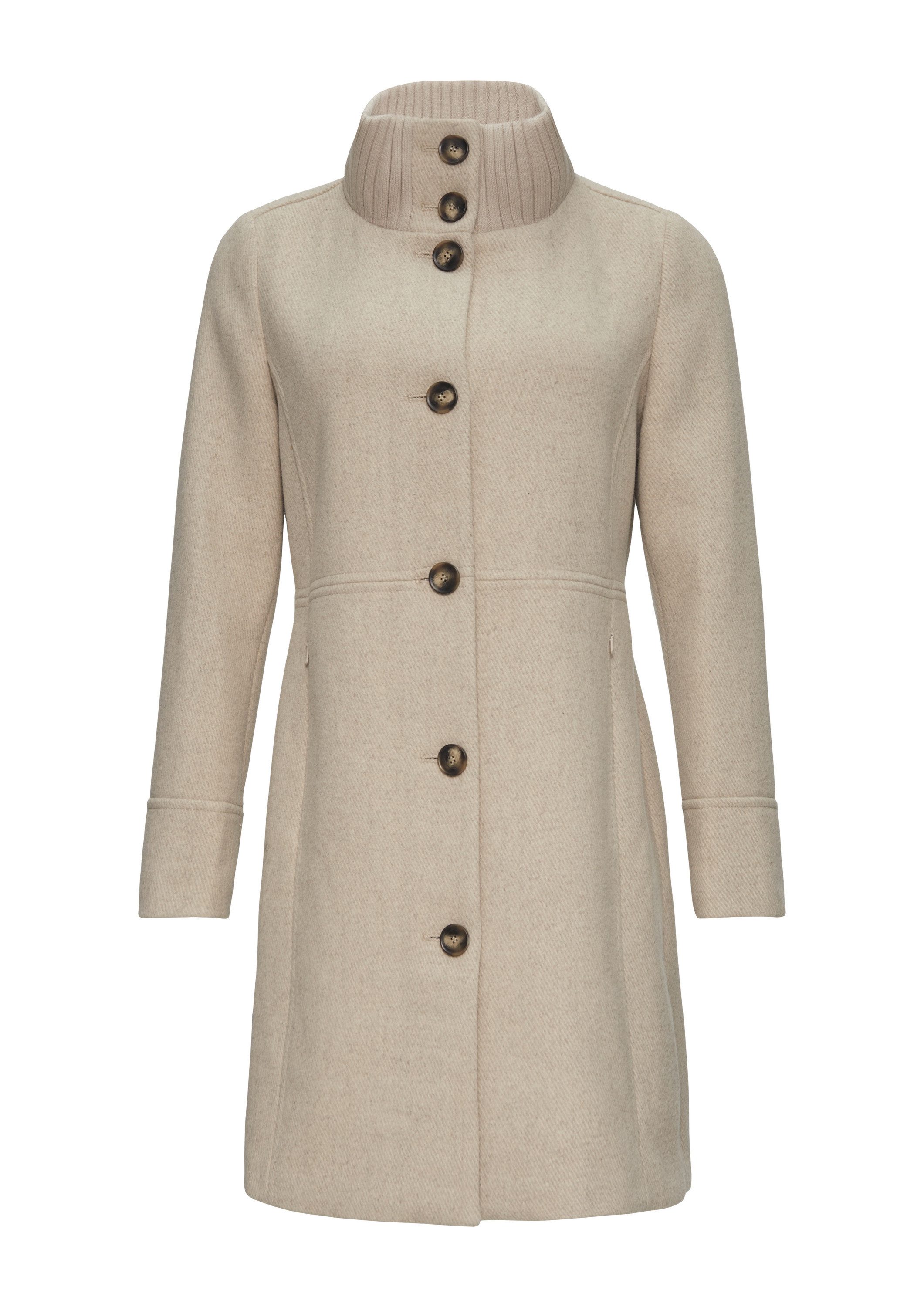 s.Oliver Funktionsmantel Outdoor-Mantel Twillmantel mit Strick-Stehkragen u günstig online kaufen