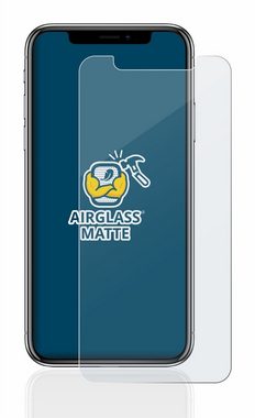 BROTECT flexible Panzerglasfolie für Apple iPhone X, Displayschutzglas, Schutzglas Glasfolie matt entspiegelt Anti-Reflex