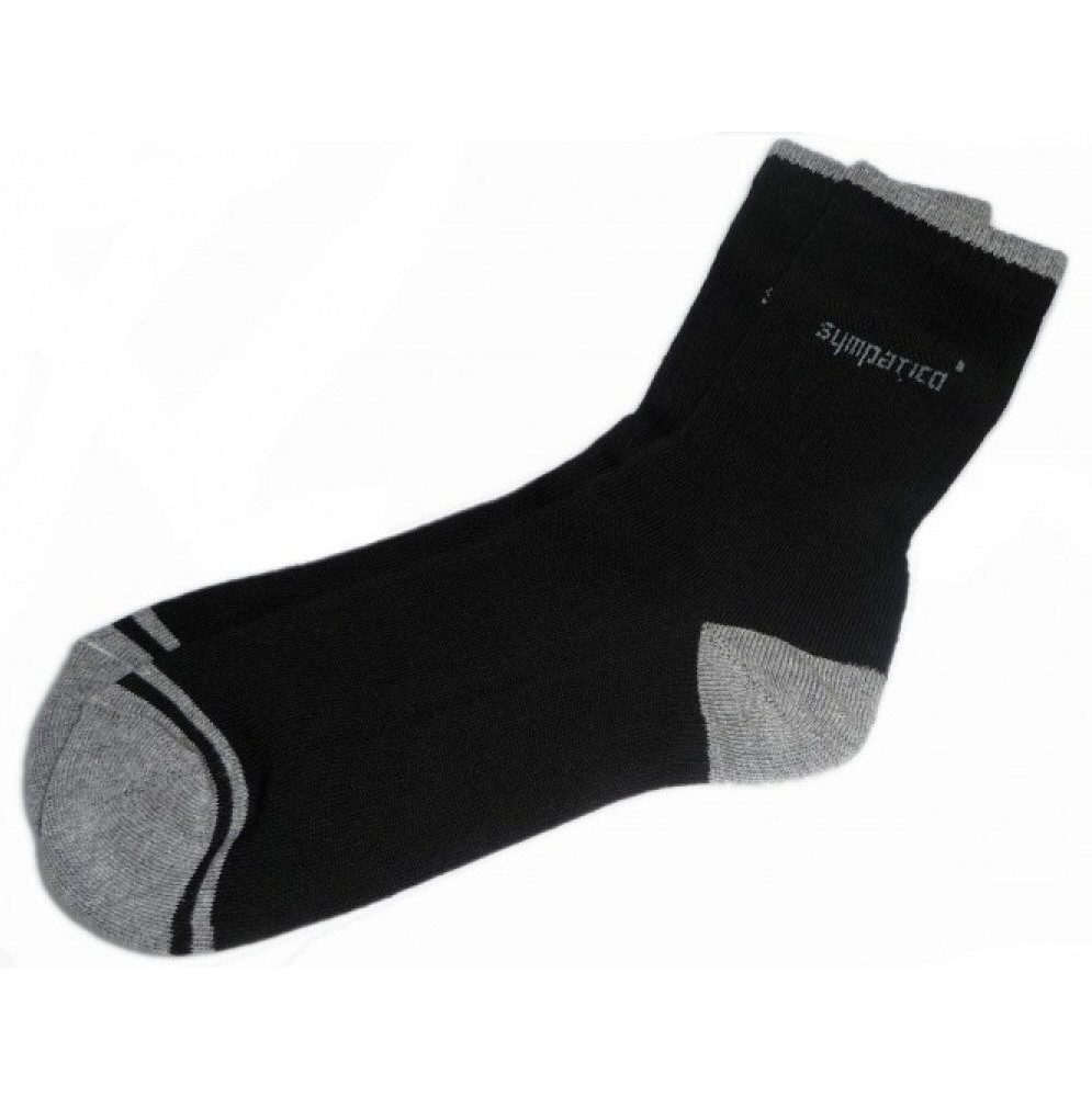 Sympatico Tennissocken Crew (Baumwolle) schwarz - 3 Paar günstig online kaufen