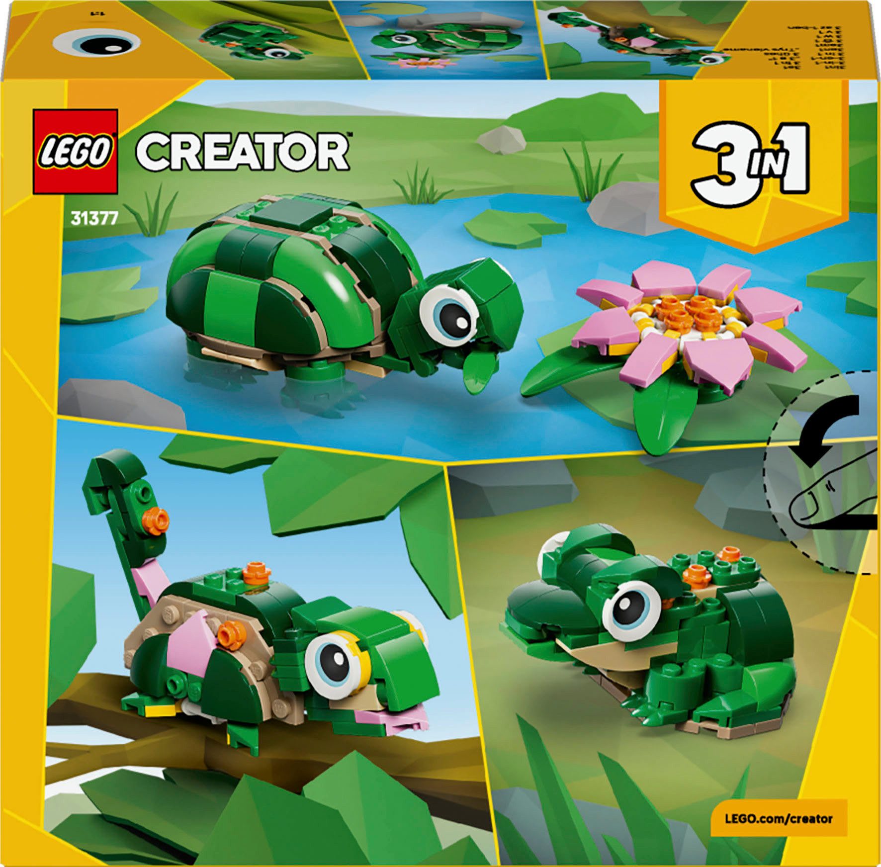 LEGO® Schildkröte mit Seerose (31377), LEGO Creator Konstruktionsspielstein günstig online kaufen